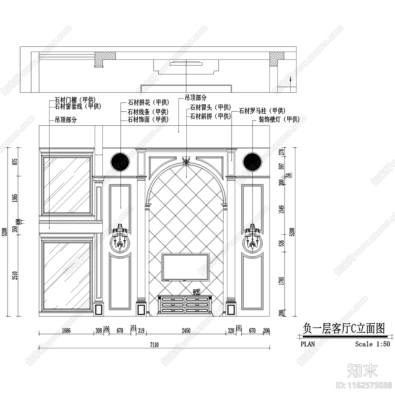 欧式五层别墅地下两层室内家装cad施工图下载【ID:1162575038】