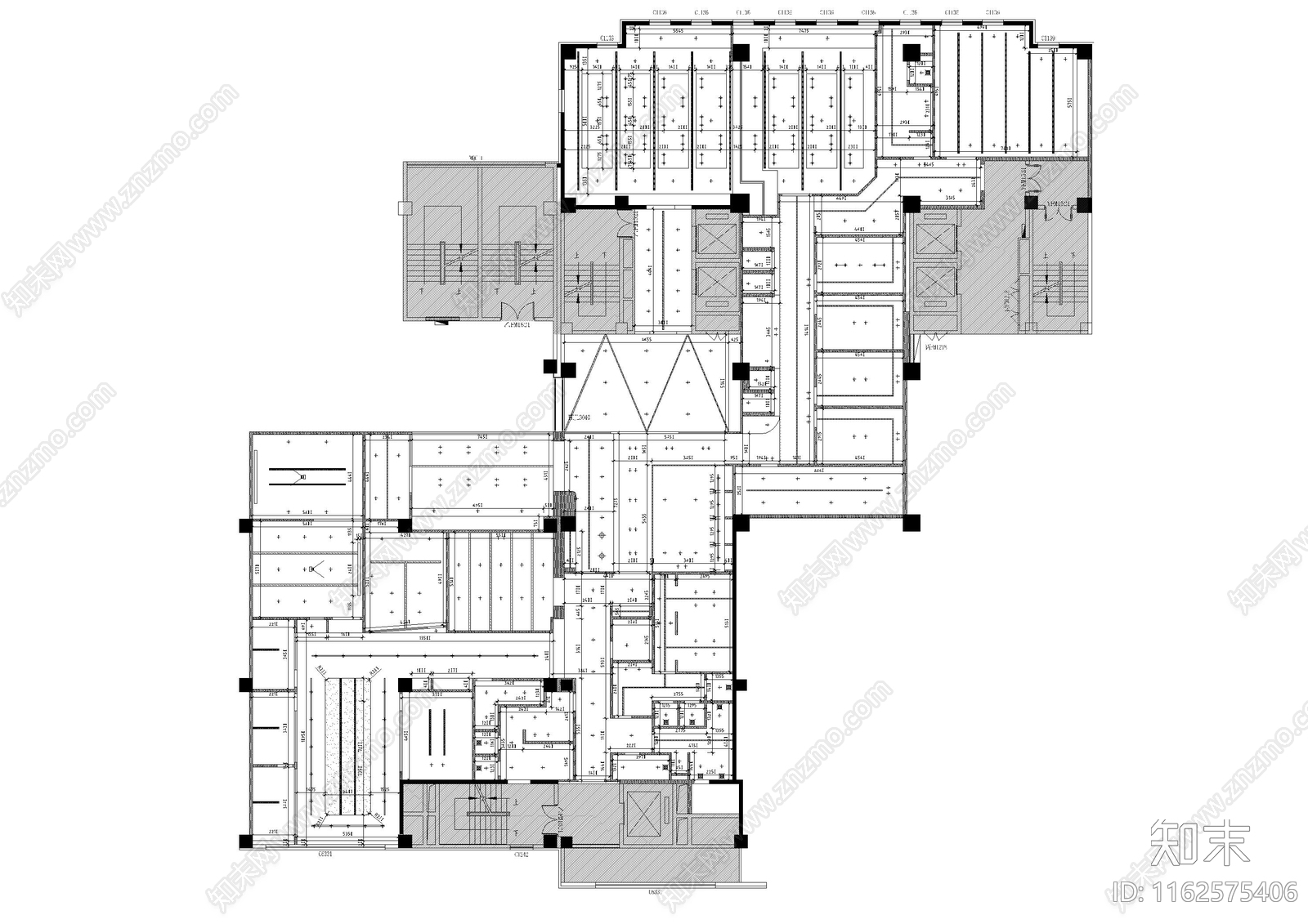 瑜伽馆学院施工图下载【ID:1162575406】