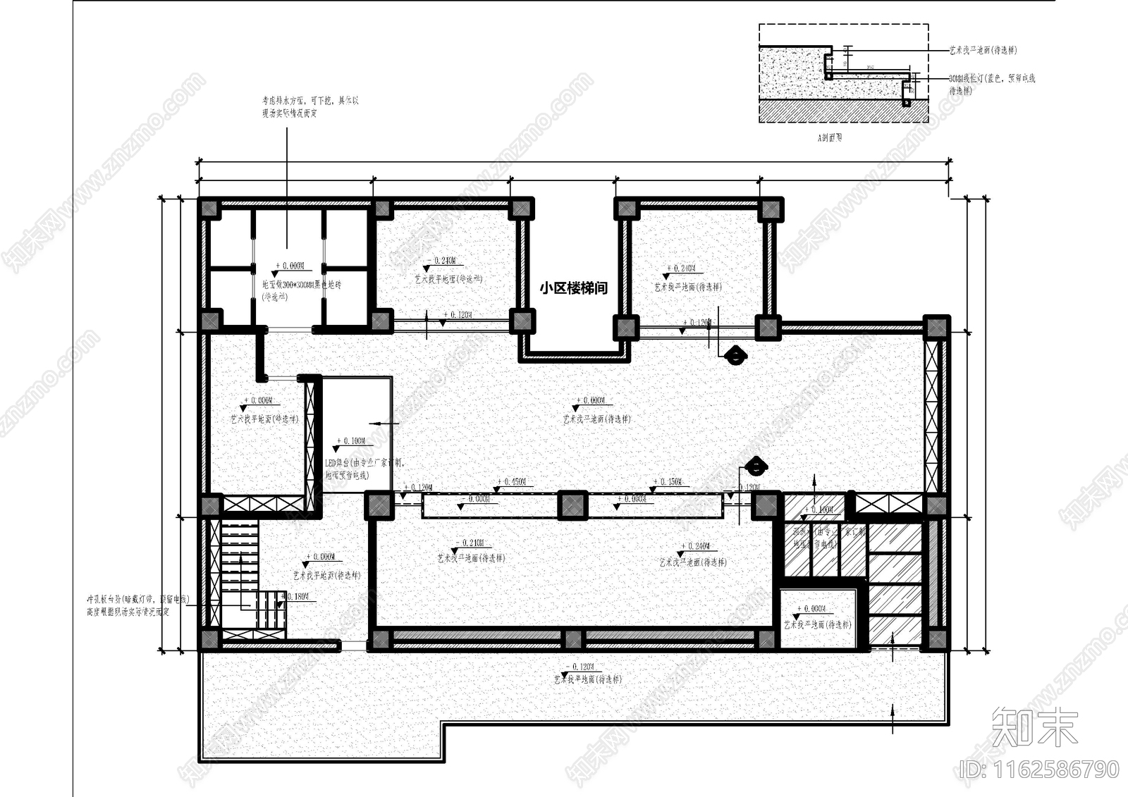 现代酒吧cad施工图下载【ID:1162586790】