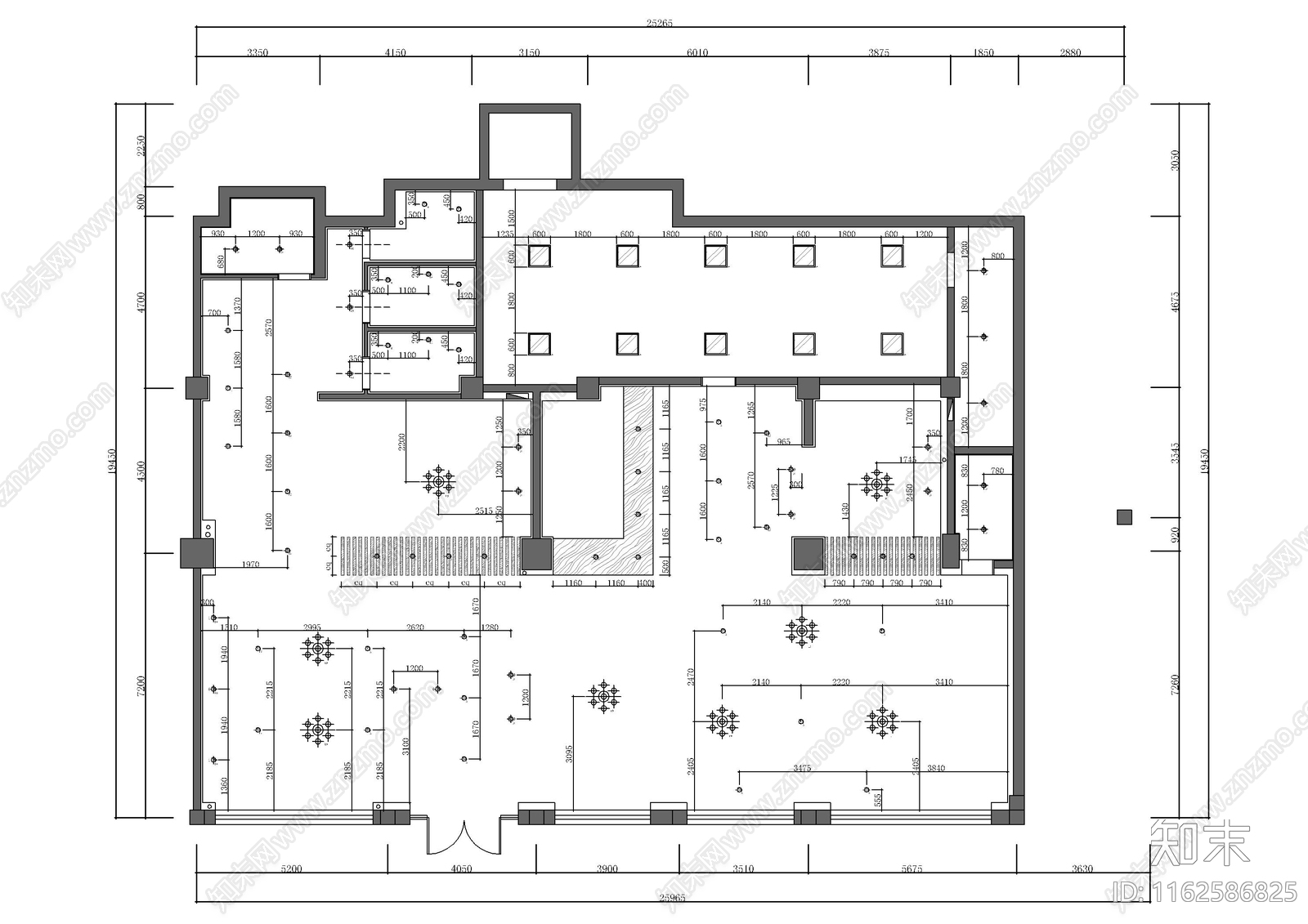 现代酒吧施工图下载【ID:1162586825】