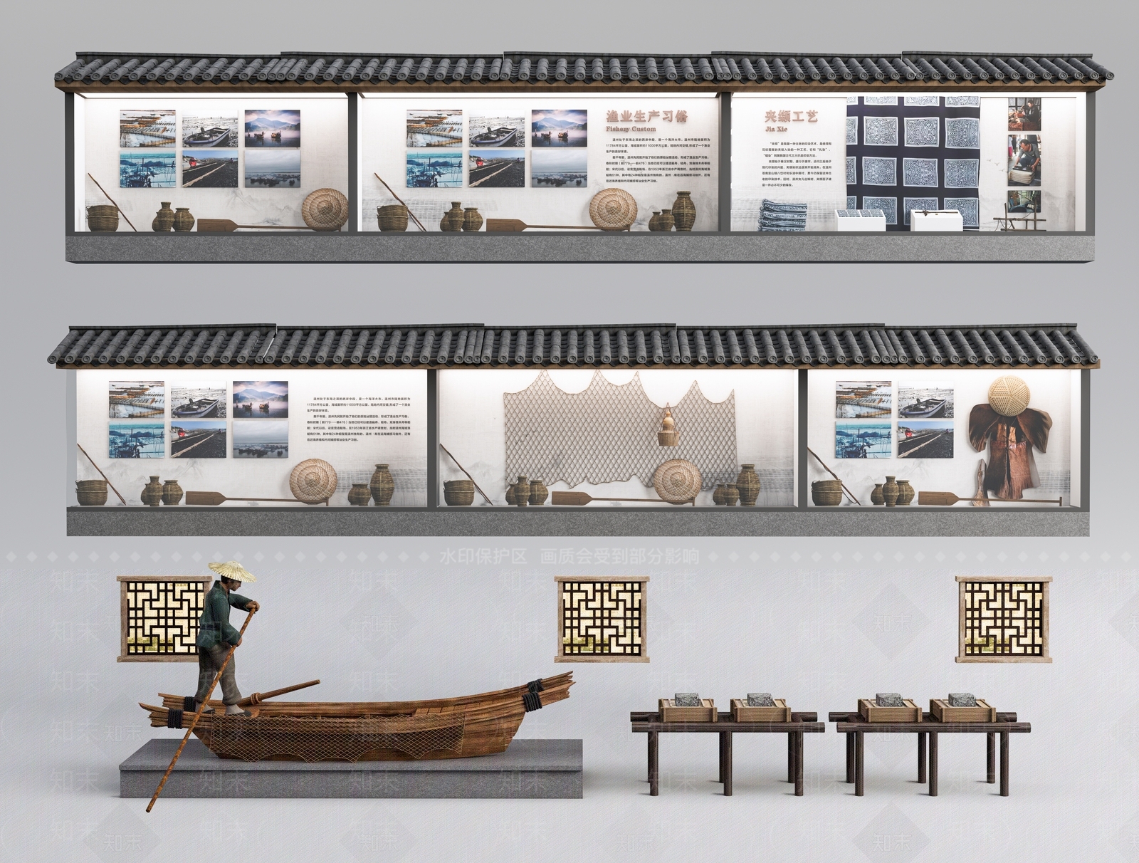 新中式现代商展器材3D模型下载【ID:1162593873】