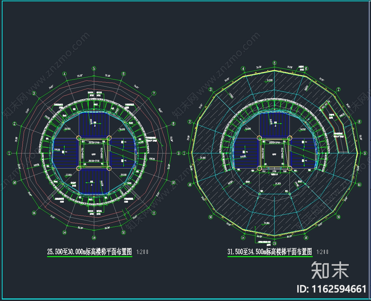 现代商业景观塔观光塔森林防火塔高塔游乐游乐塔cad施工图下载【ID:1162594661】