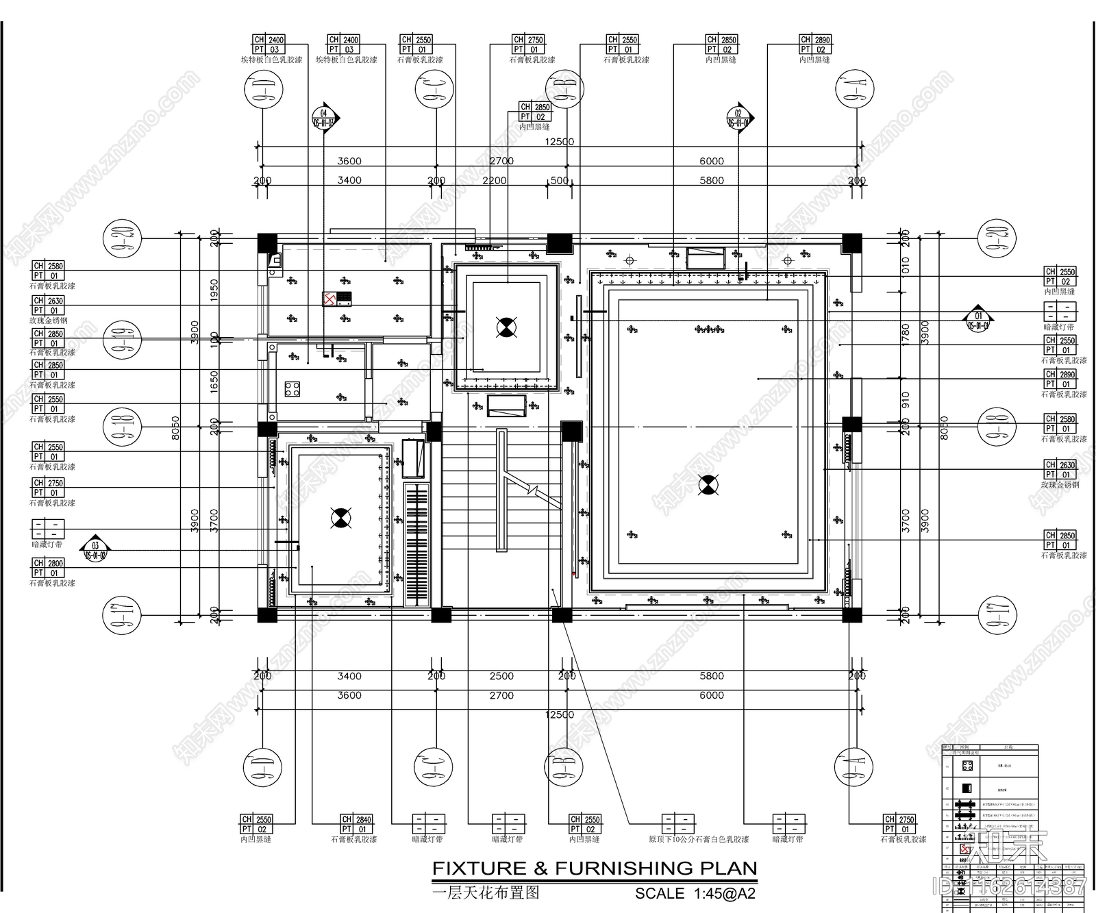 新中式整体家装空间cad施工图下载【ID:1162614387】