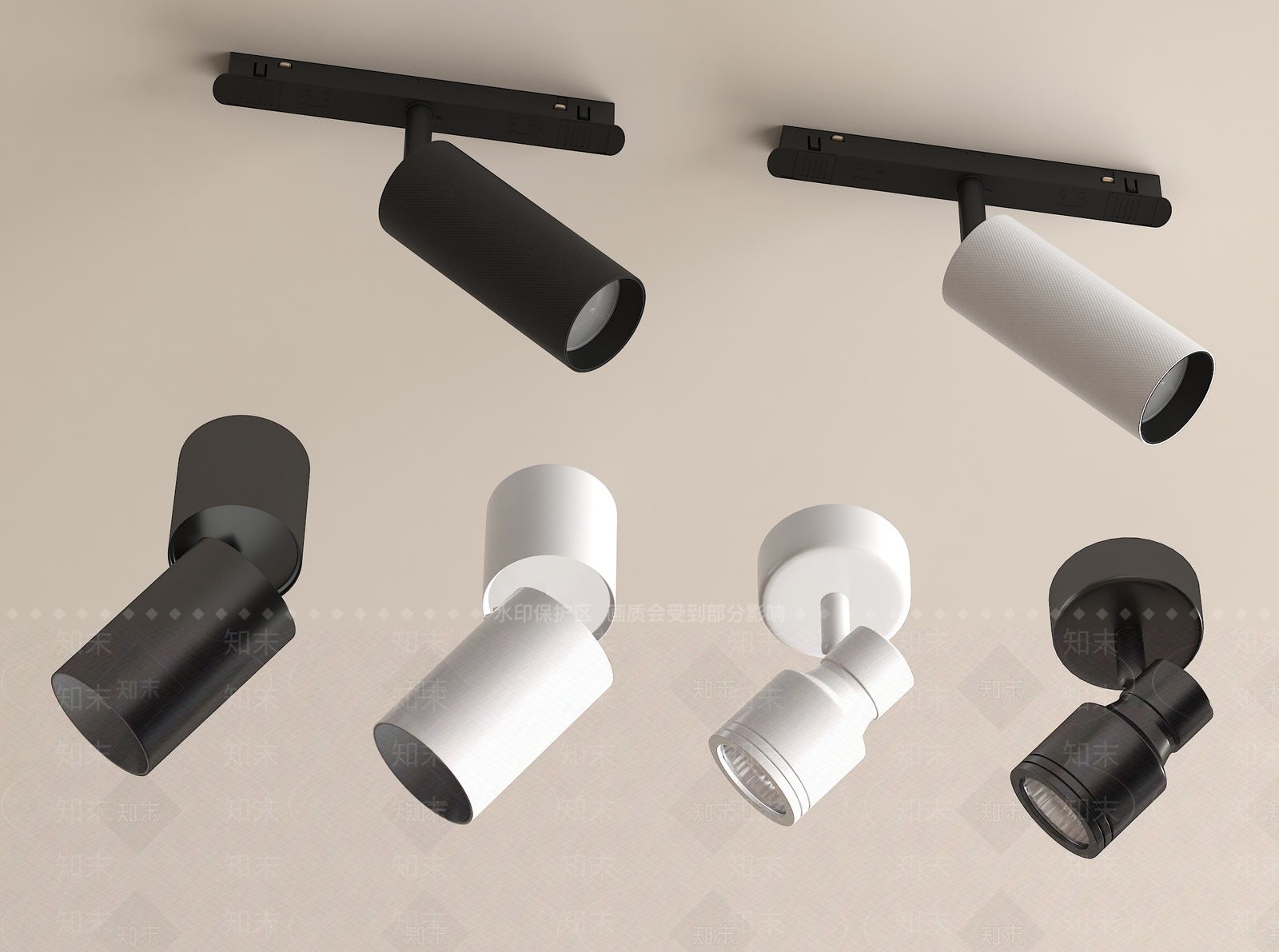 现代射灯3D模型下载【ID:1162600876】