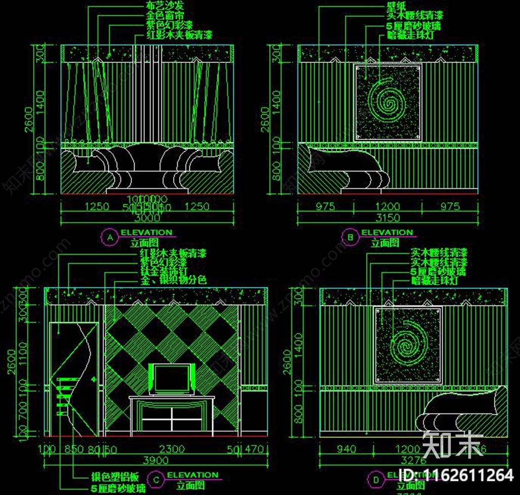 现代KTVcad施工图下载【ID:1162611264】