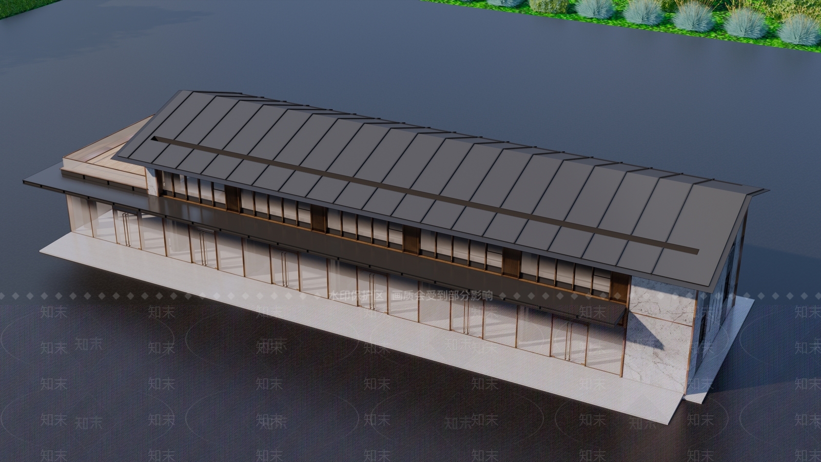 现代新中式其他商业建筑SU模型下载【ID:1162611498】
