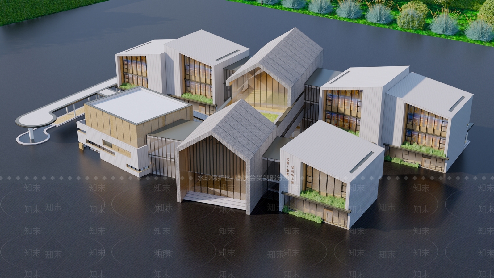 现代其他商业建筑SU模型下载【ID:1162611655】