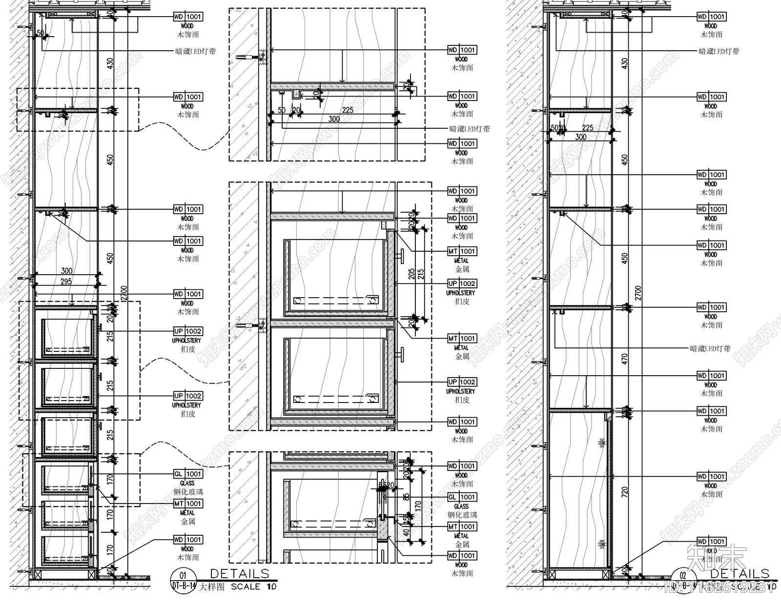 现代家具节点详图cad施工图下载【ID:1162619231】