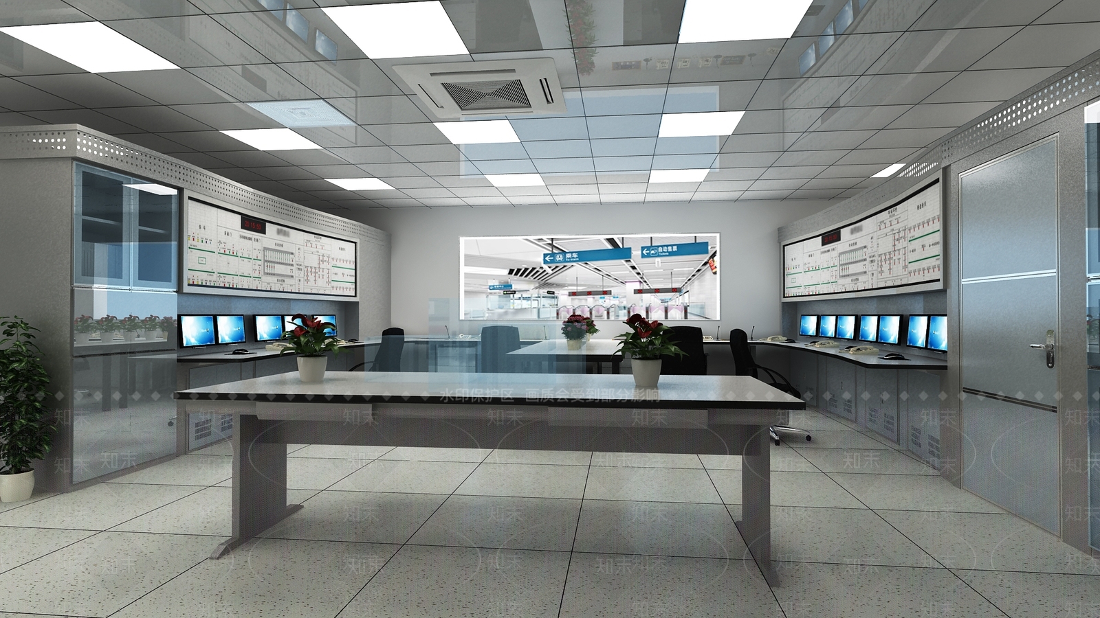 现代工业指挥中心3D模型下载【ID:1162624473】