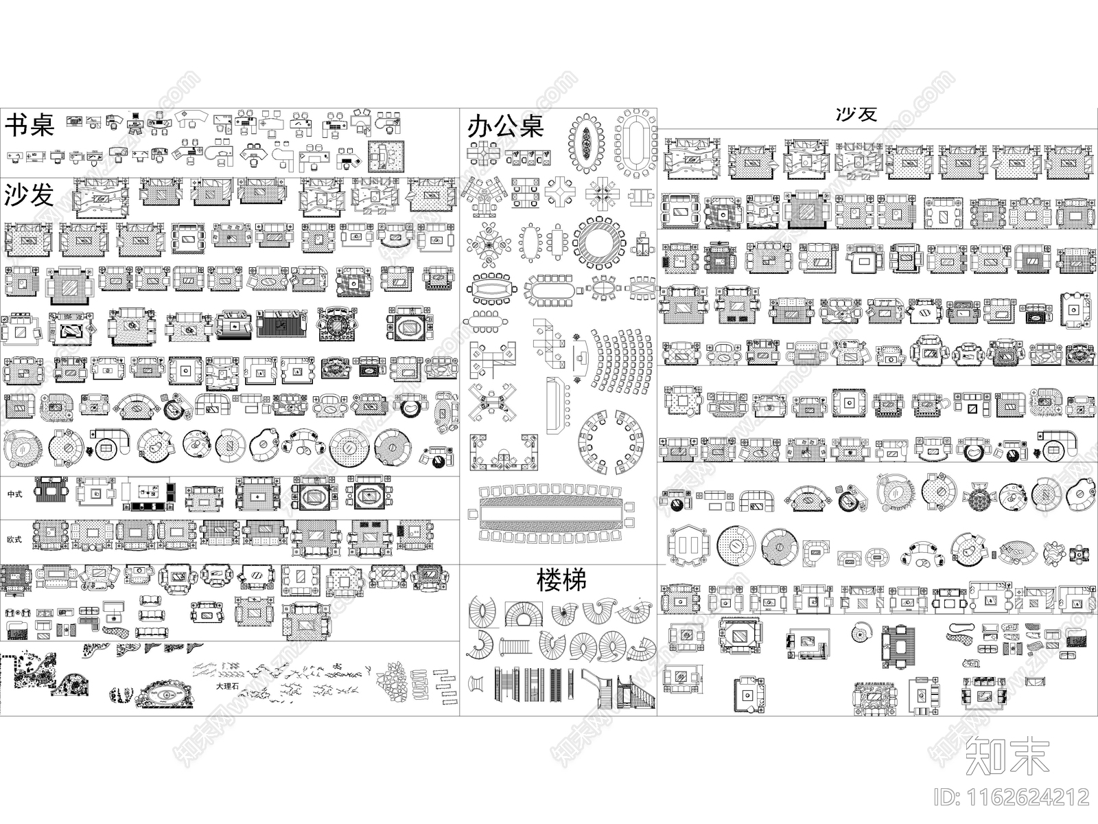 2024年最新超全家装工装CAD总图库施工图下载【ID:1162624212】