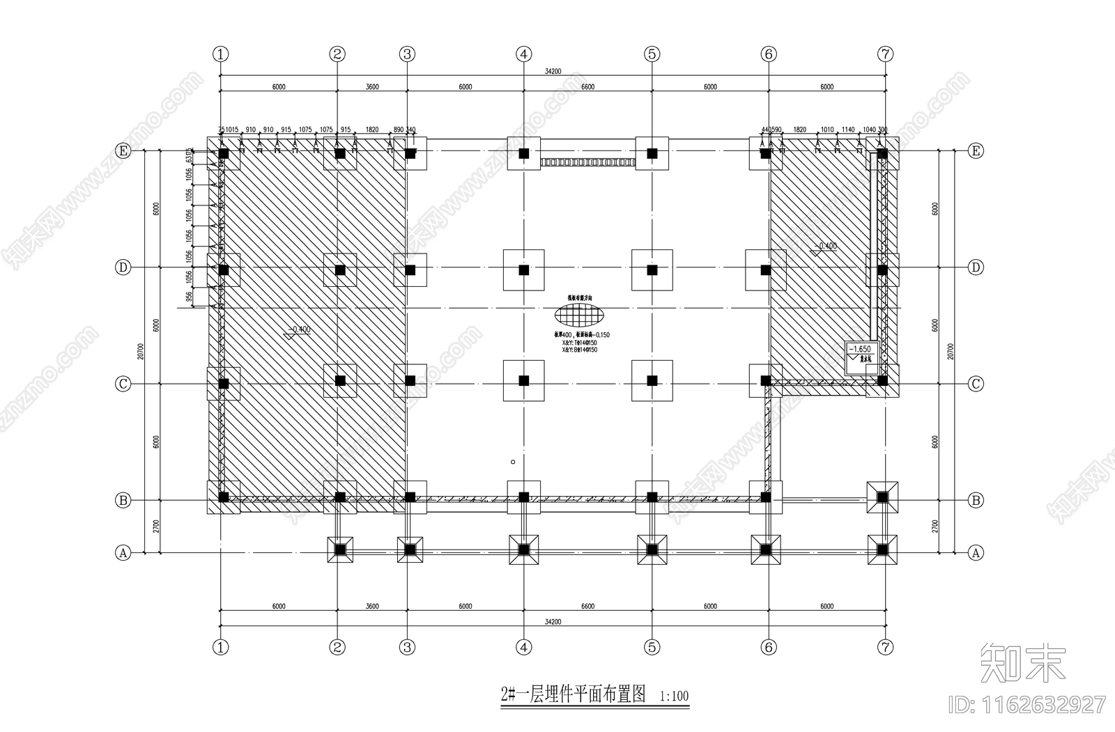 幕墙结构cad施工图下载【ID:1162632927】