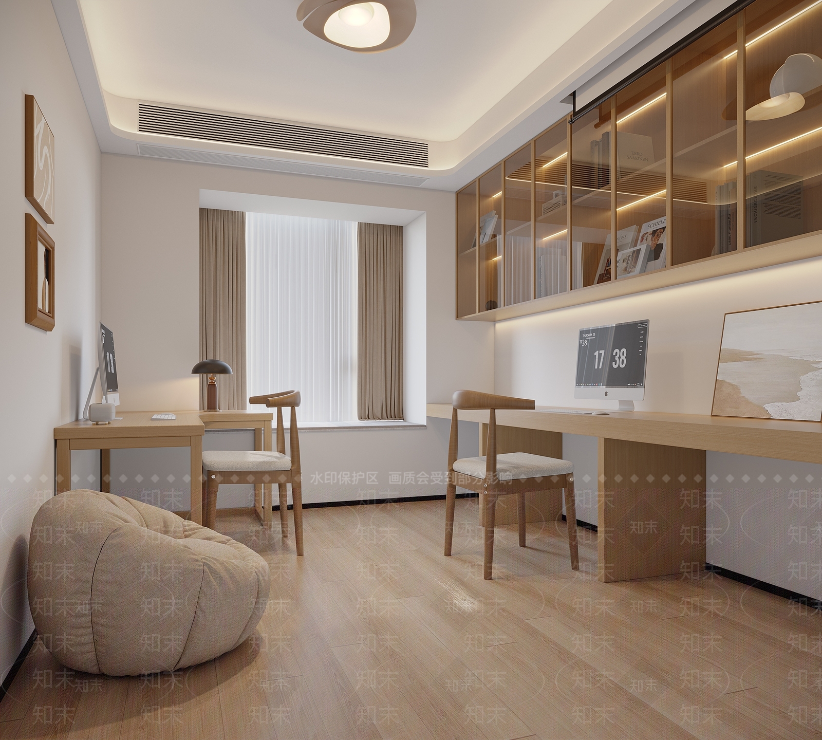 北欧家居卧室3D模型下载【ID:1162633313】