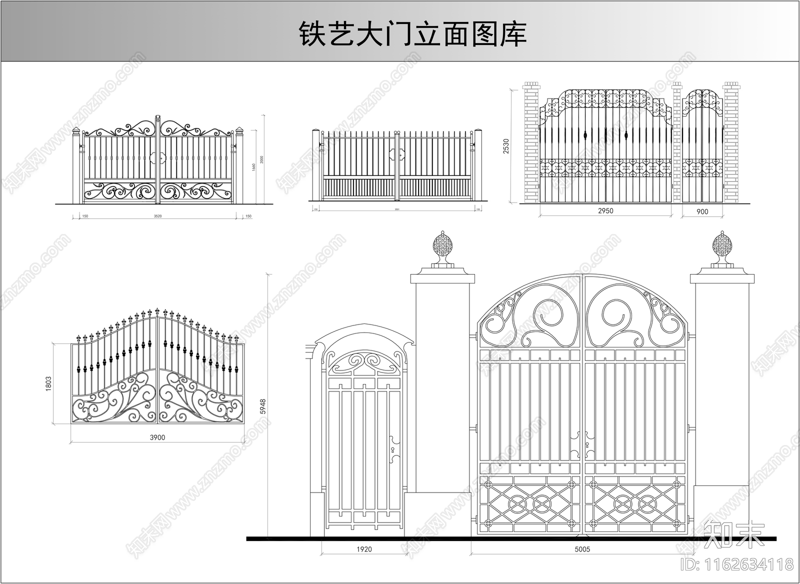 欧式法式门施工图下载【ID:1162634118】