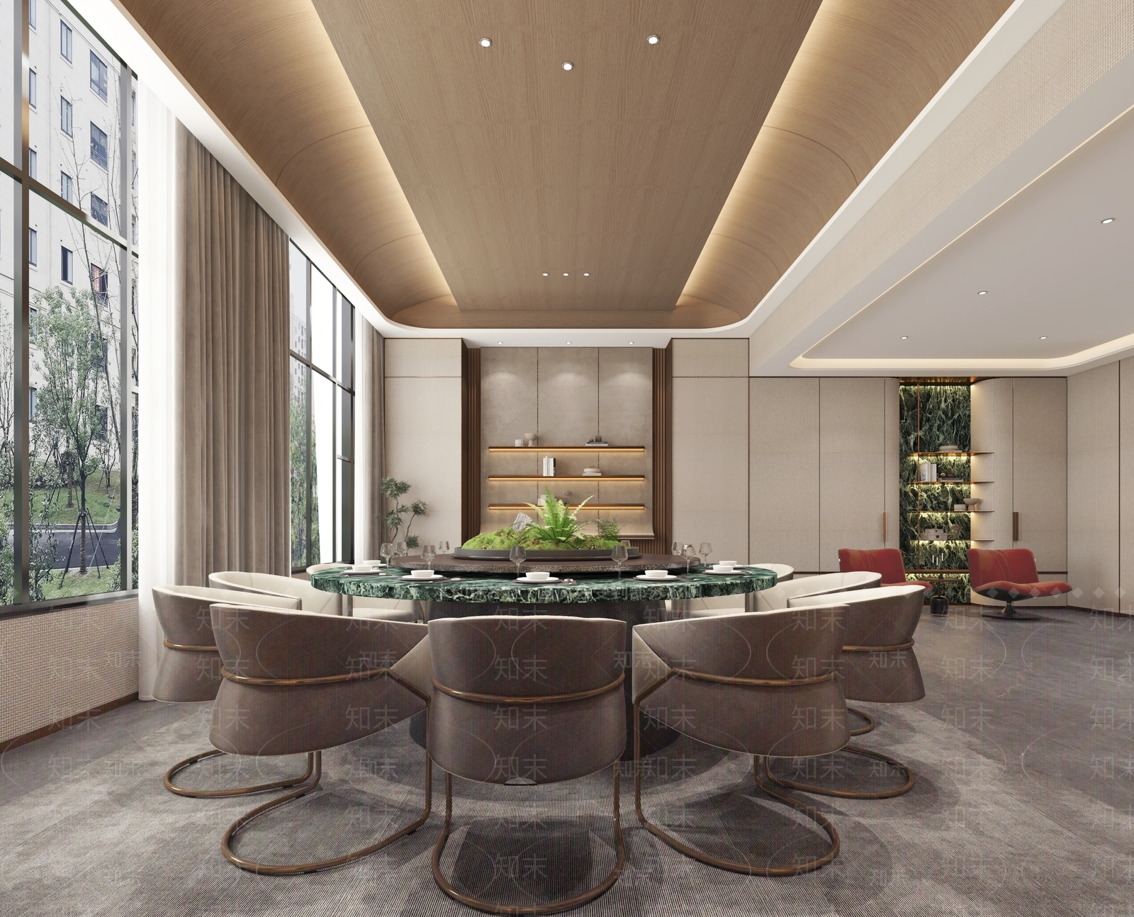 现代轻奢包厢3D模型下载【ID:1162637472】