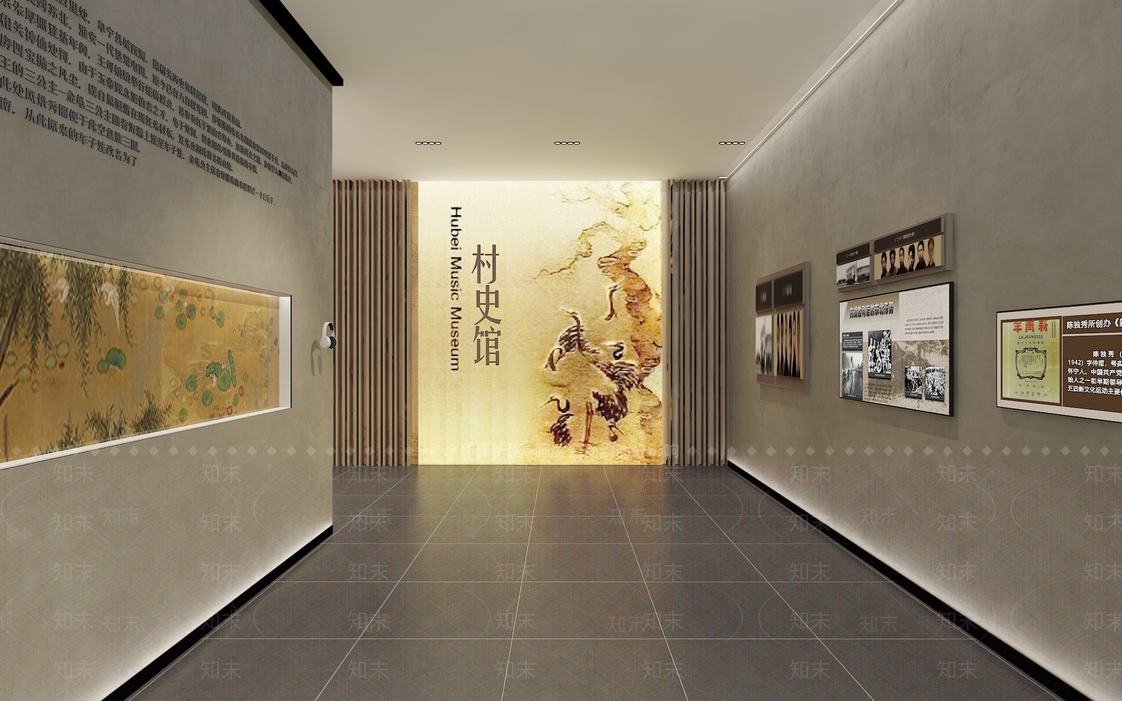 文化展厅SU模型精品下载_SketchUp模型_知末网