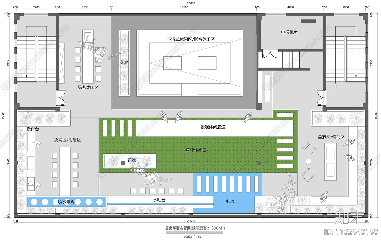 现代整体办公空间施工图下载【ID:1162643188】