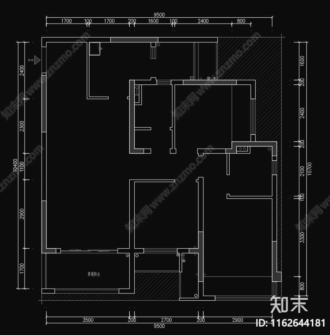 户型优化经典户型改造四版方案施工图下载【ID:1162644181】
