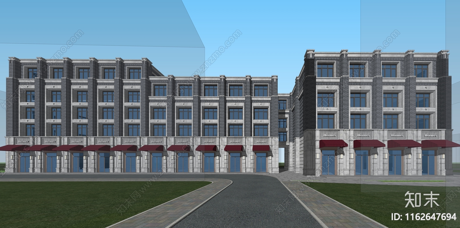 欧式其他商业建筑SU模型下载【ID:1162647694】