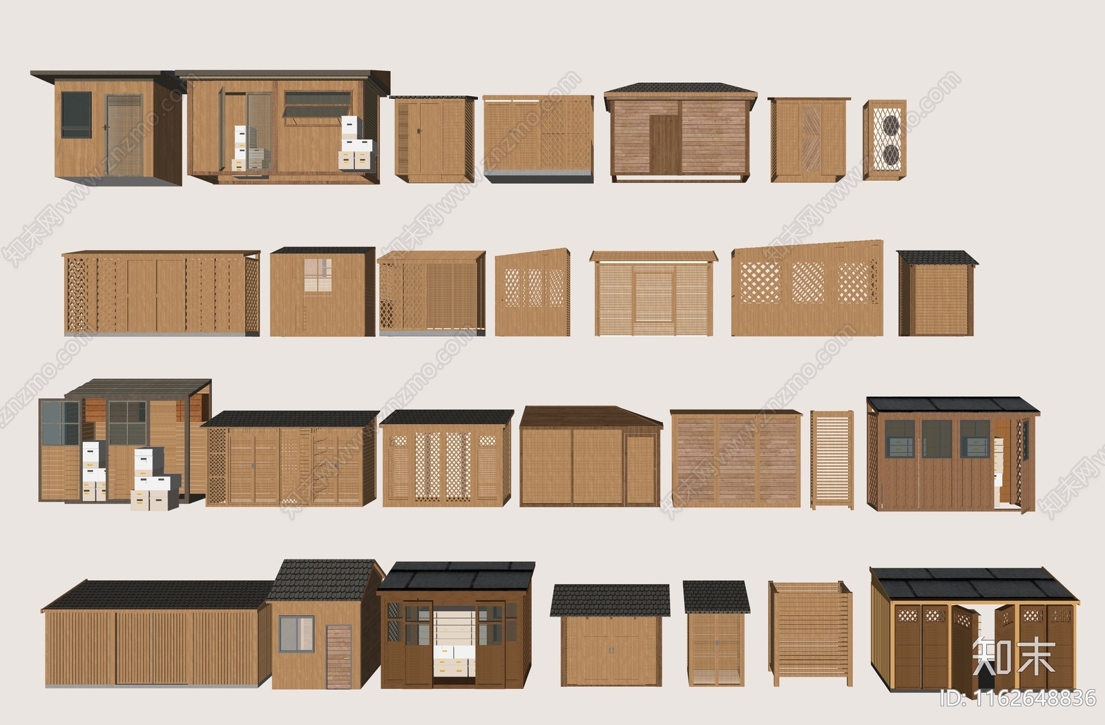 现代其他景观小建筑SU模型下载【ID:1162648836】