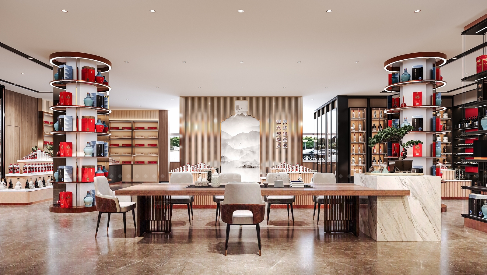 现代烟酒店3D模型下载【ID:1162651910】