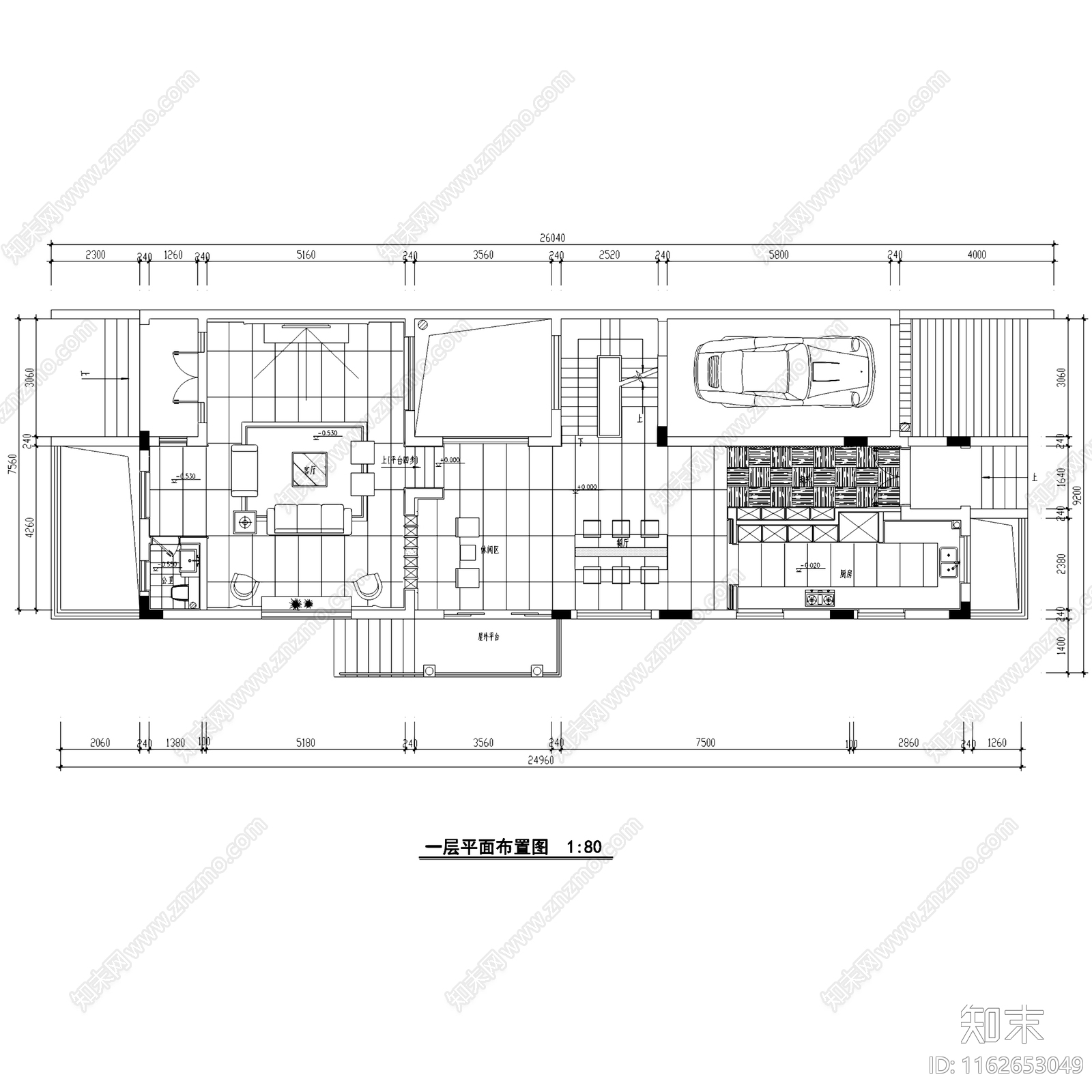 现代简约曦城私宅三层别墅室内家装cad施工图下载【ID:1162653049】