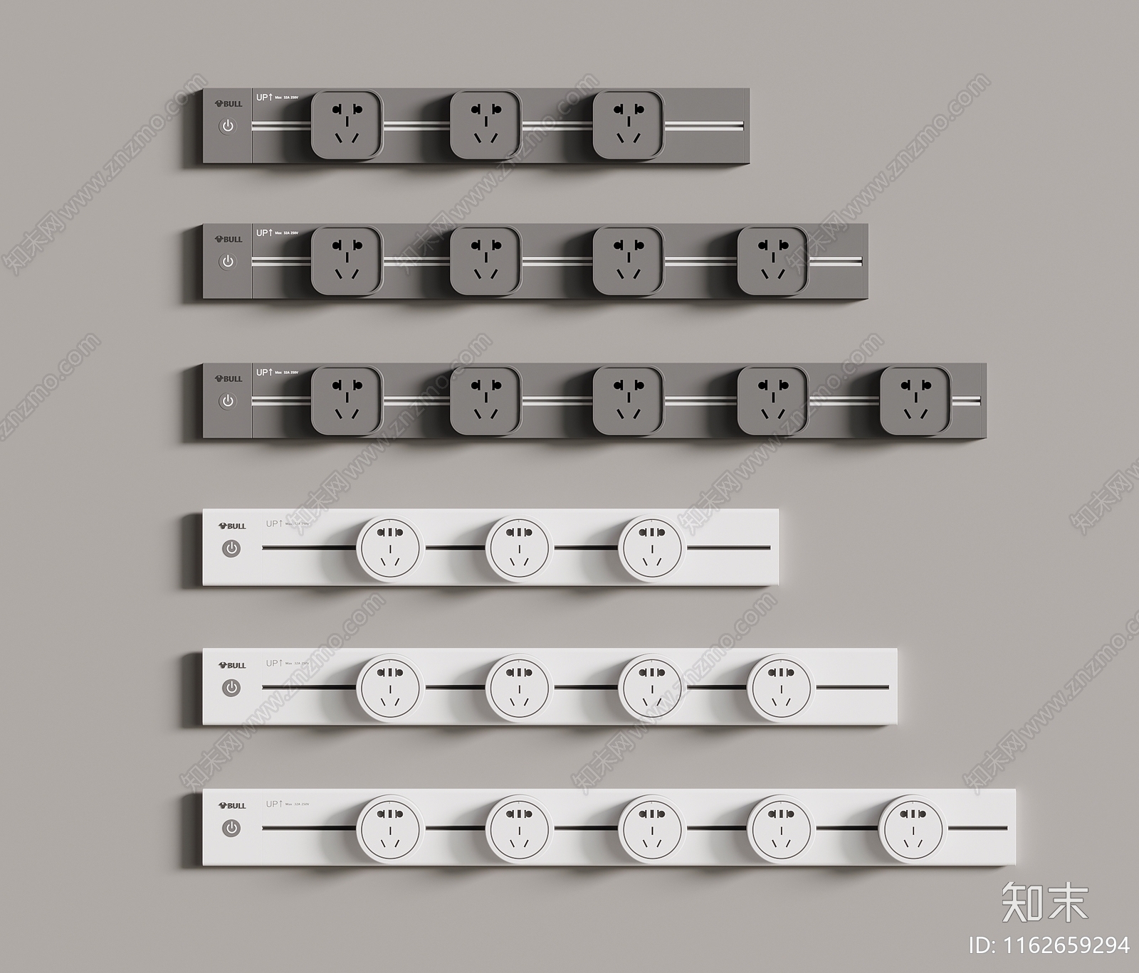 现代插座SU模型下载【ID:1162659294】