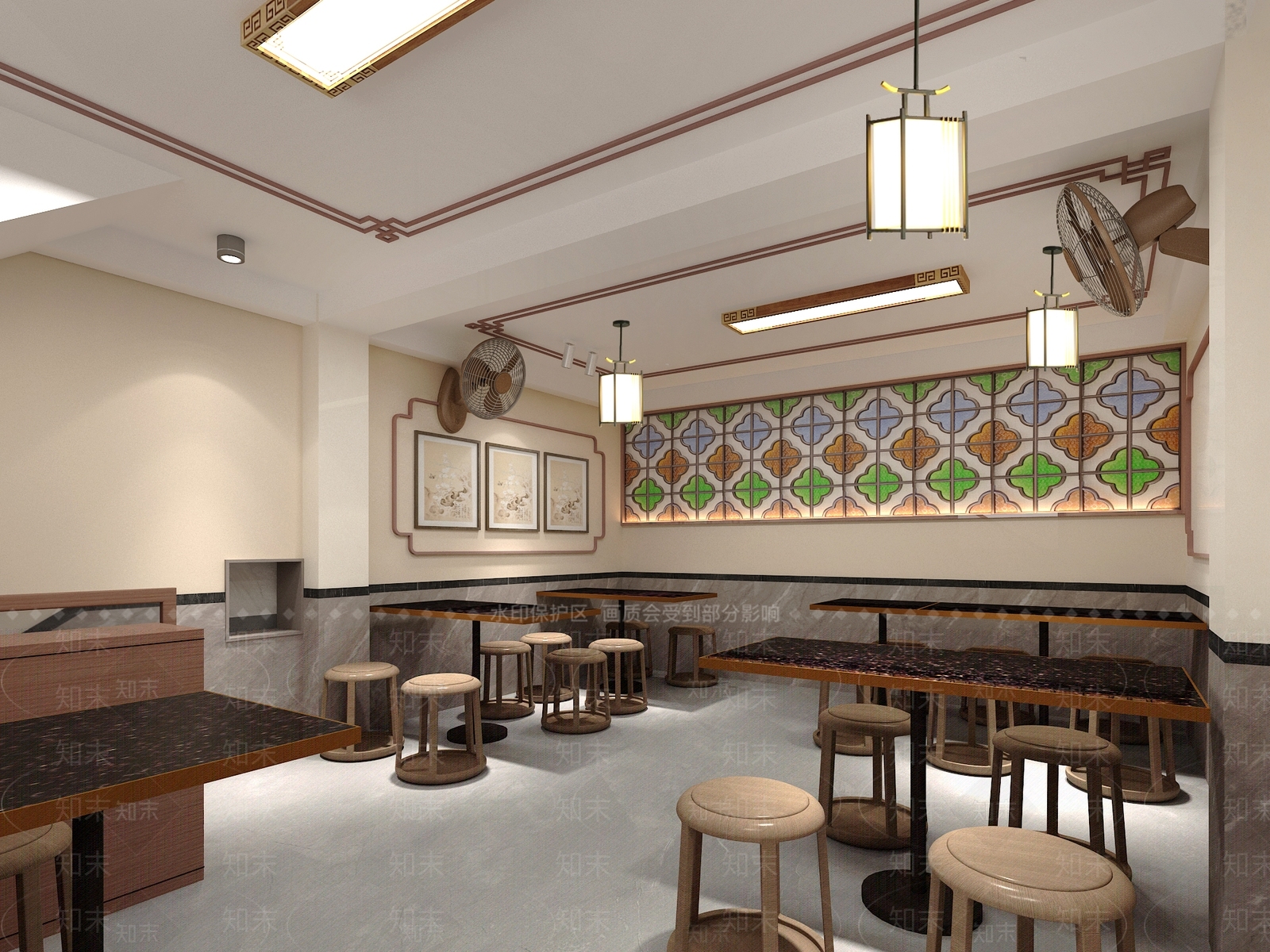 中式快餐店3D模型下载【ID:1162659994】