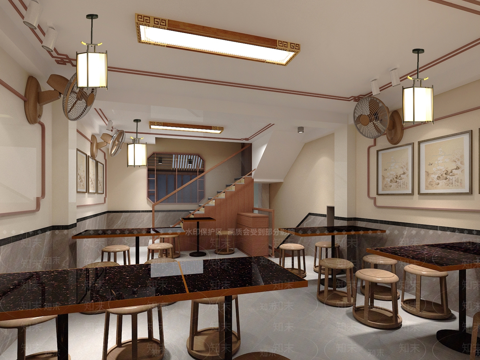 中式快餐店3D模型下载【ID:1162659994】