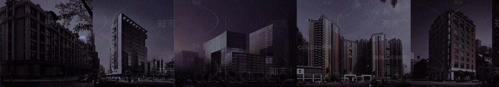 现代新中式街道外景贴图下载【ID:1162666953】