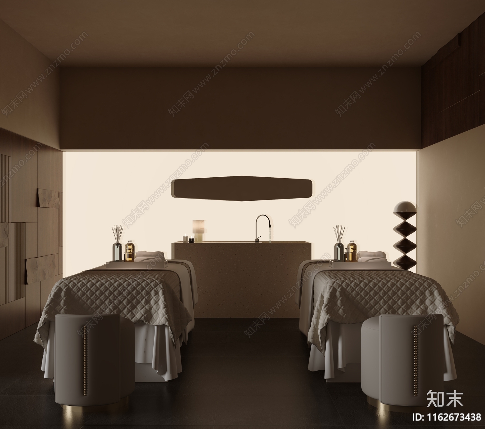 现代极简美容院3D模型下载【ID:1162673438】