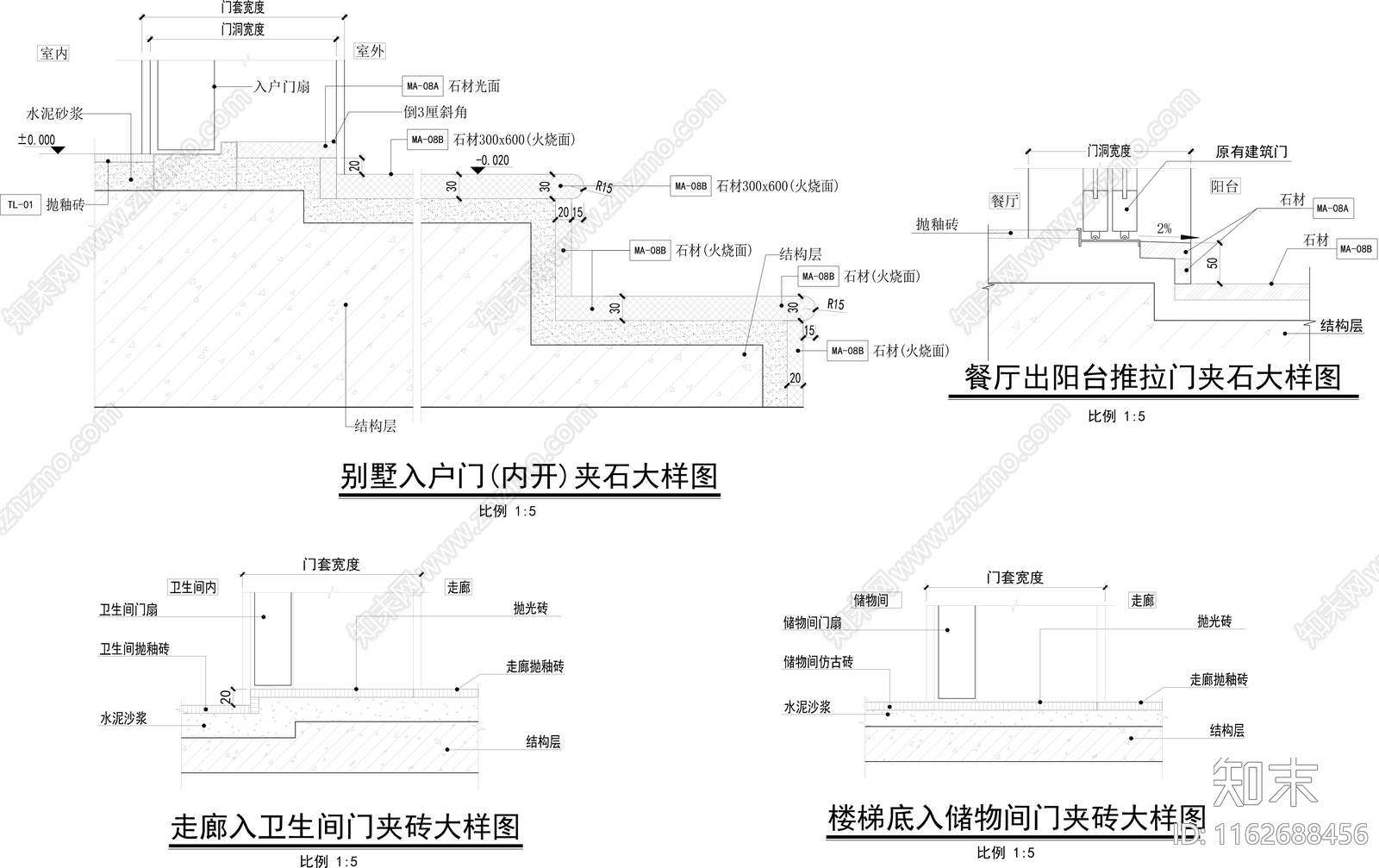 轻奢地面节点施工图下载【ID:1162688456】