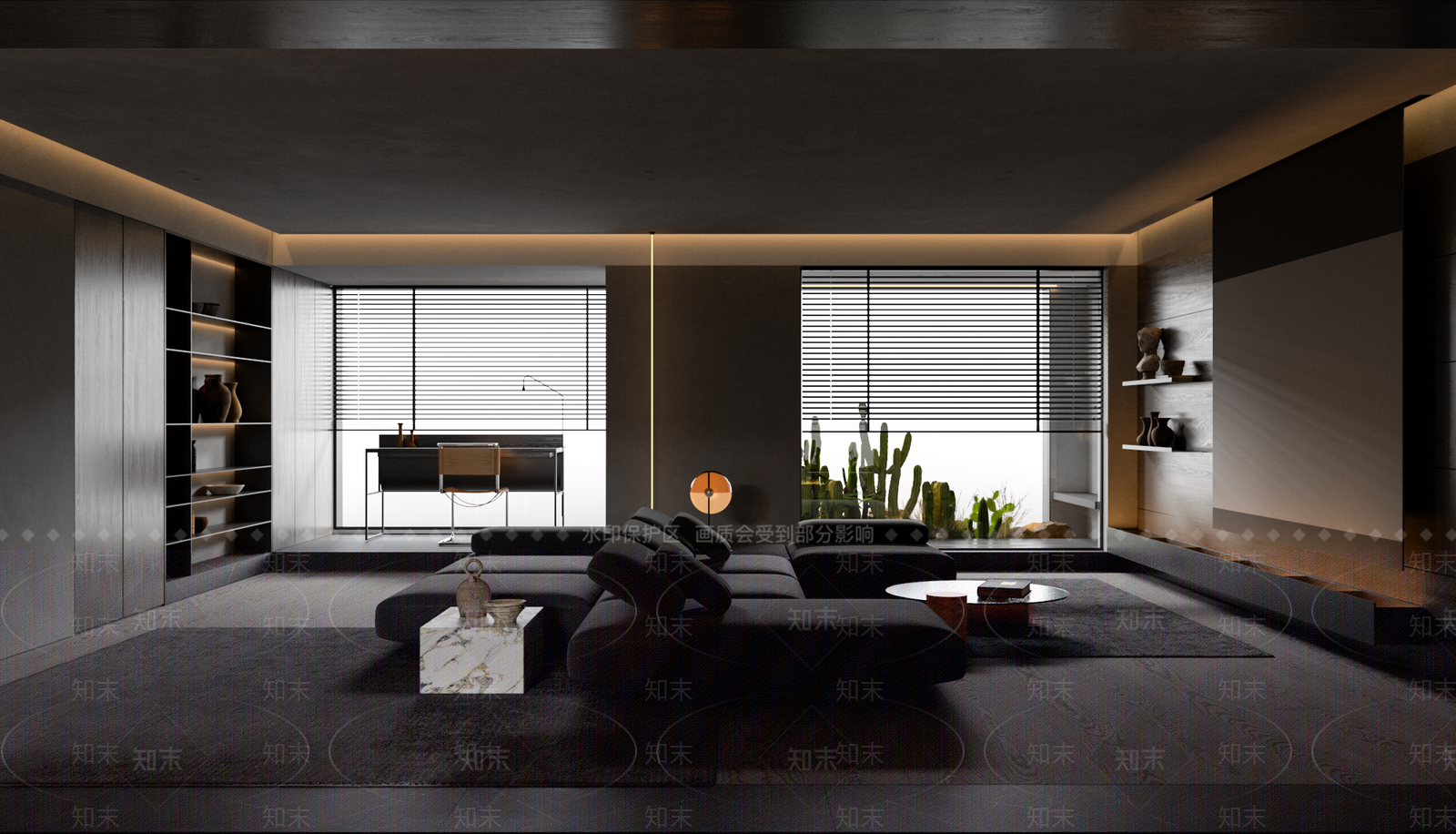 现代开放式厨房3D模型下载【ID:1214616839】