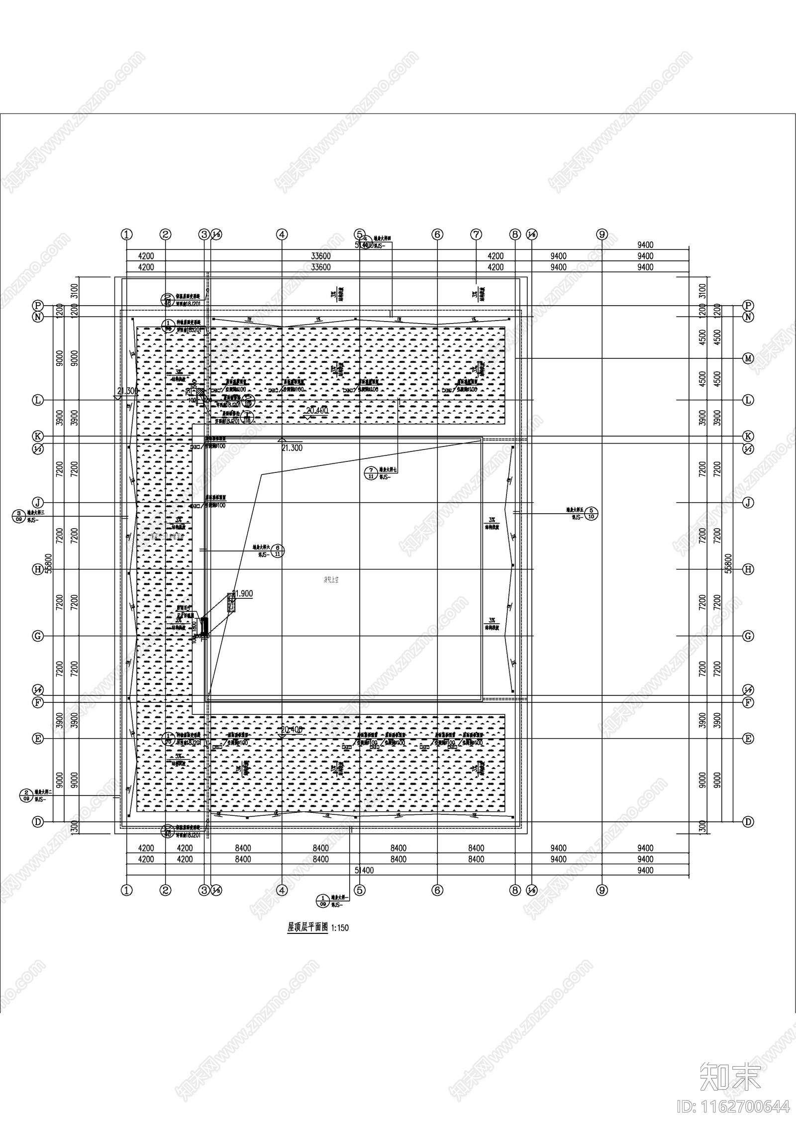 现代办公楼建筑cad施工图下载【ID:1162700644】