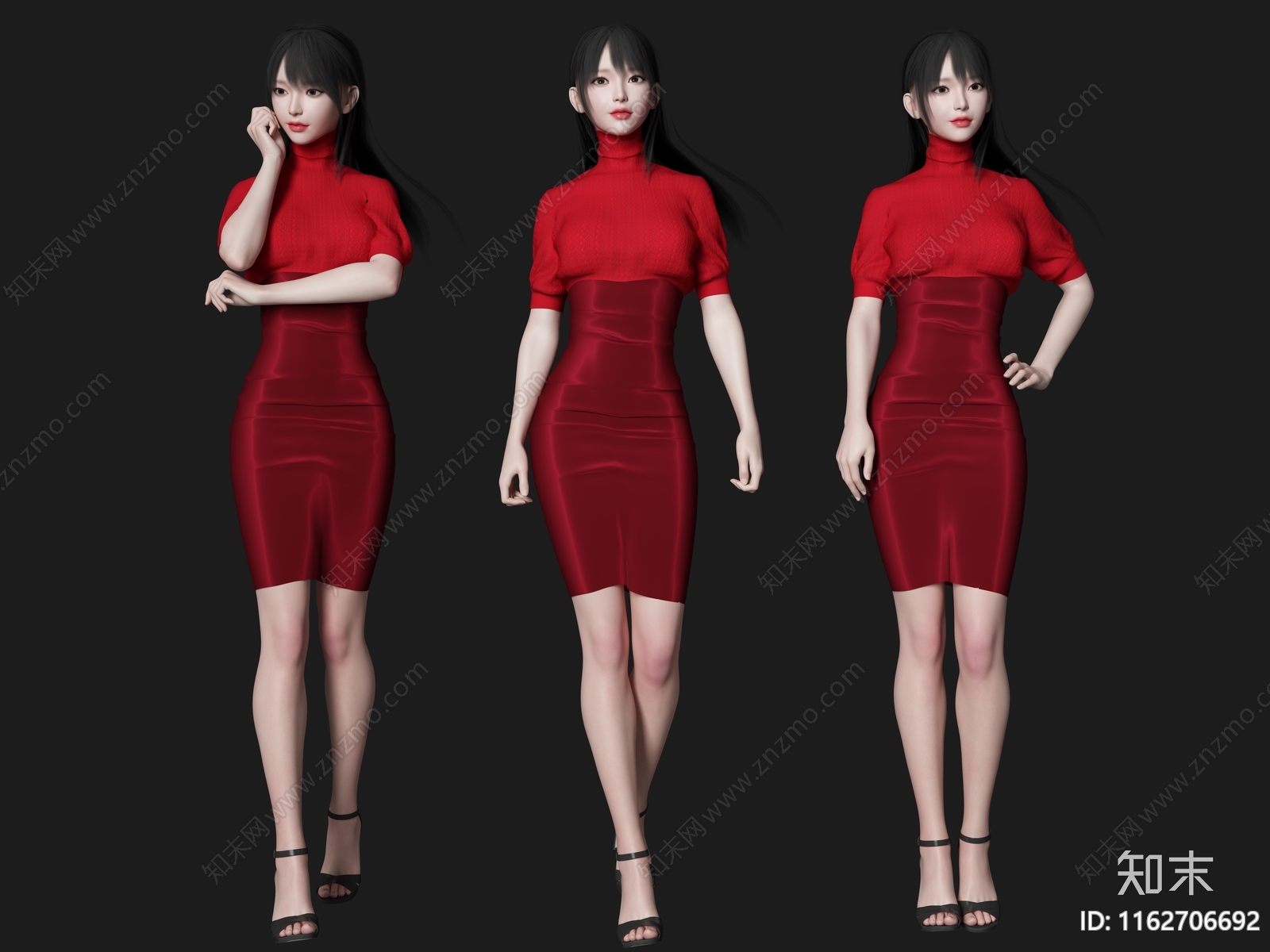 女人3D模型下载【ID:1162706692】