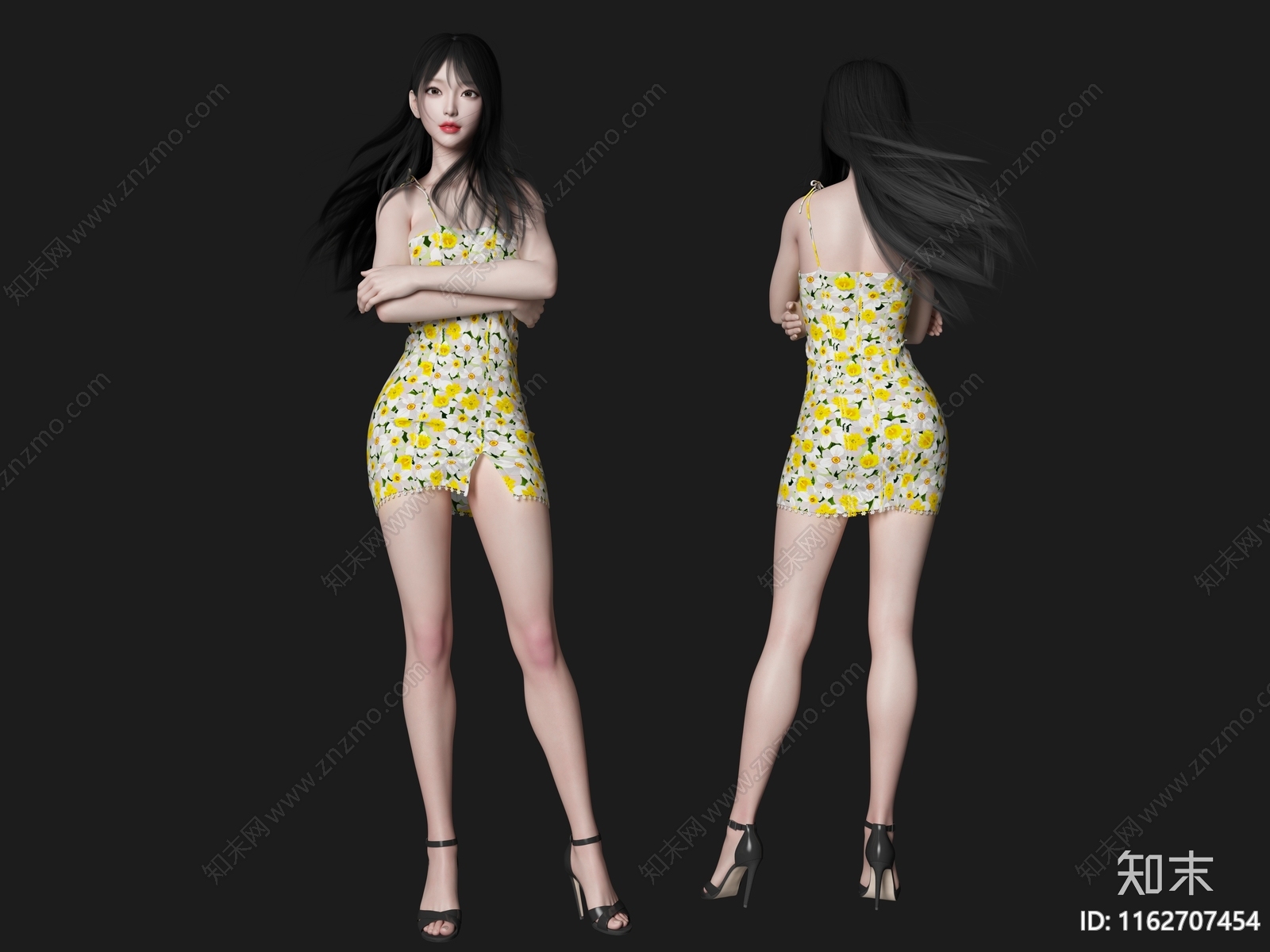 女人3D模型下载【ID:1162707454】