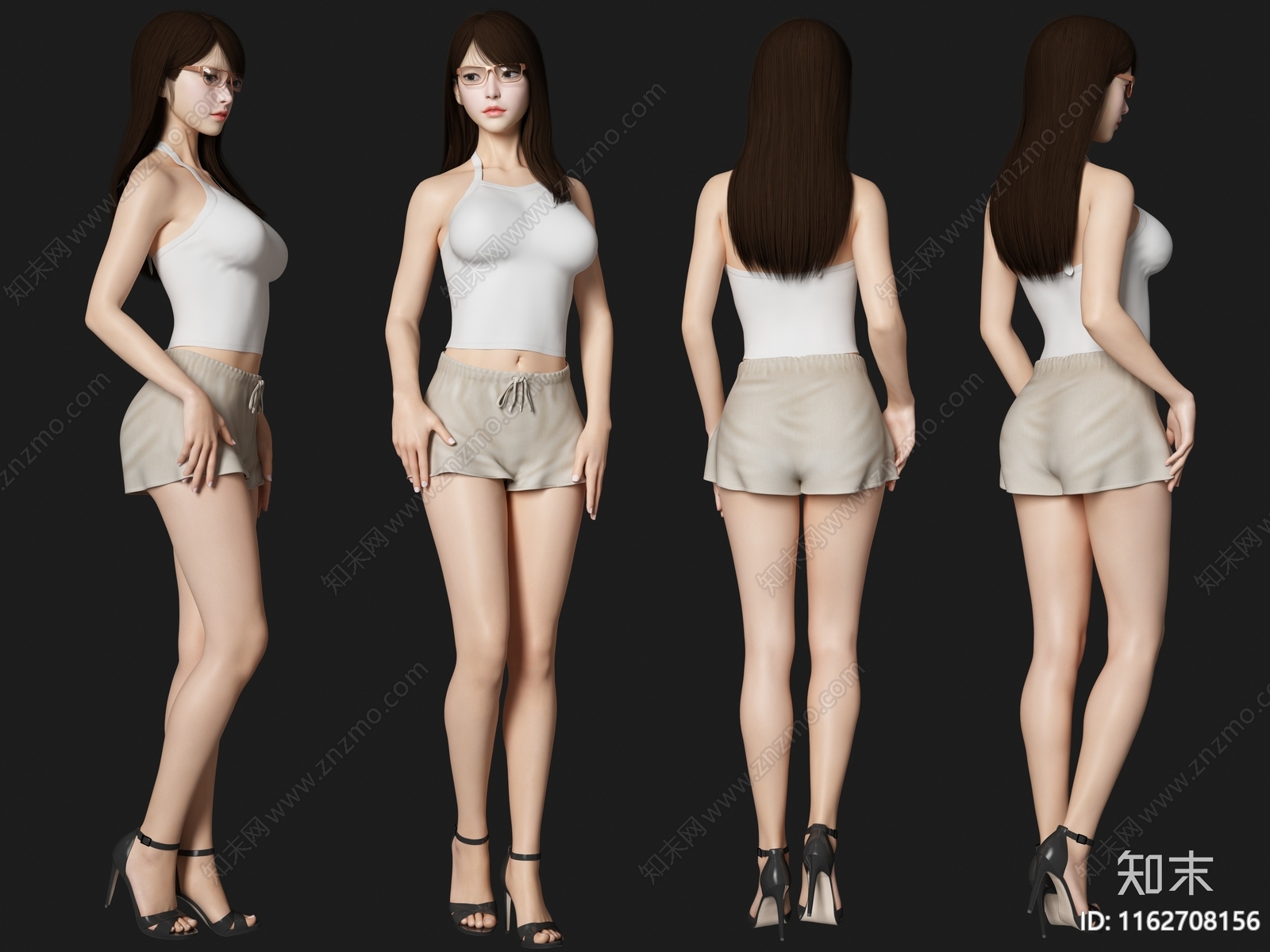 女人3D模型下载【ID:1162708156】