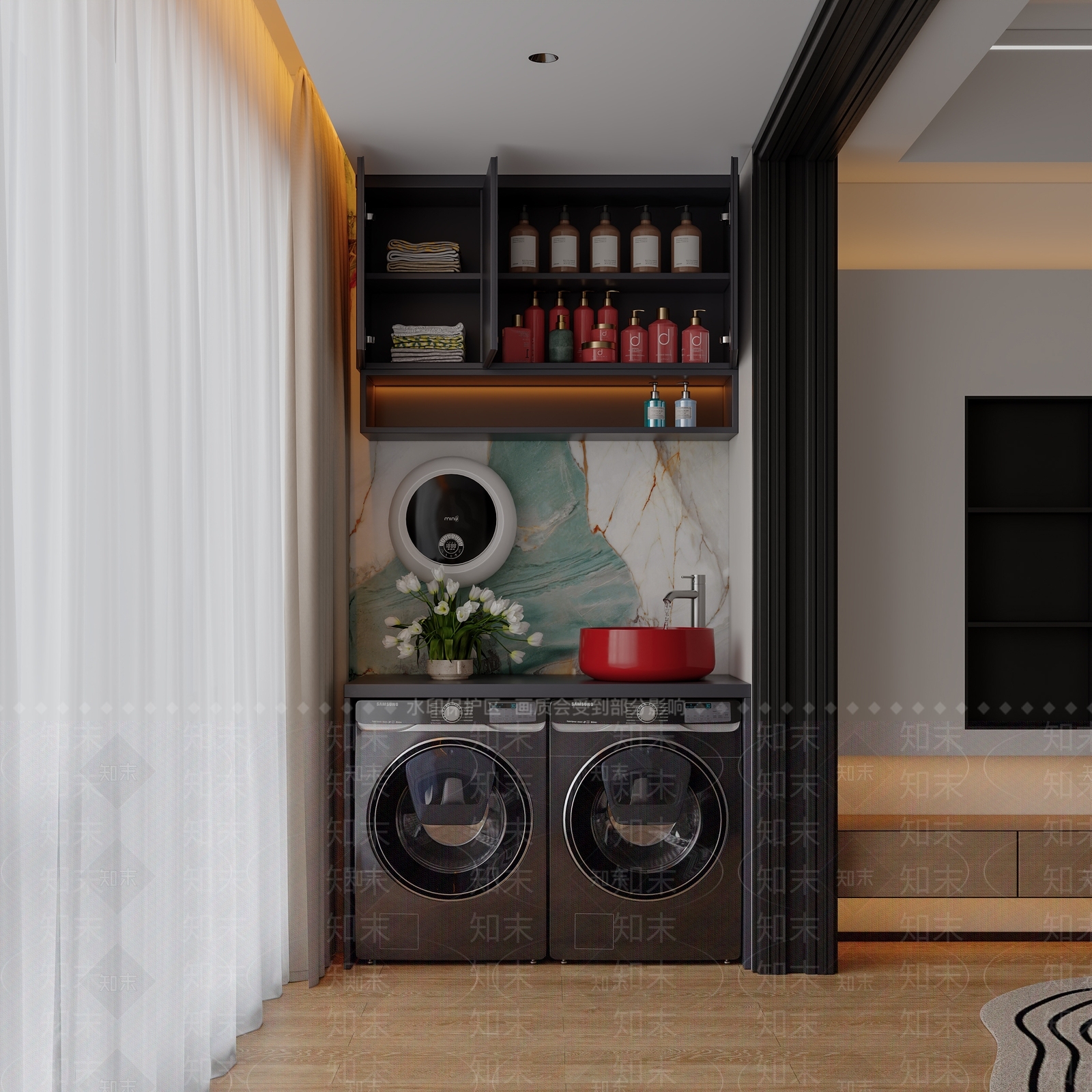 现代阳台3D模型下载【ID:1162709011】