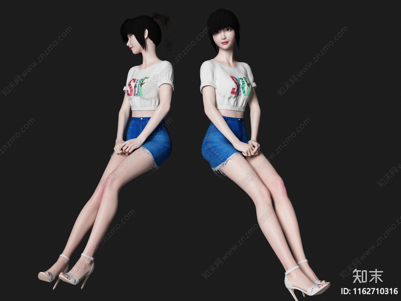 女人3D模型下载【ID:1162710316】