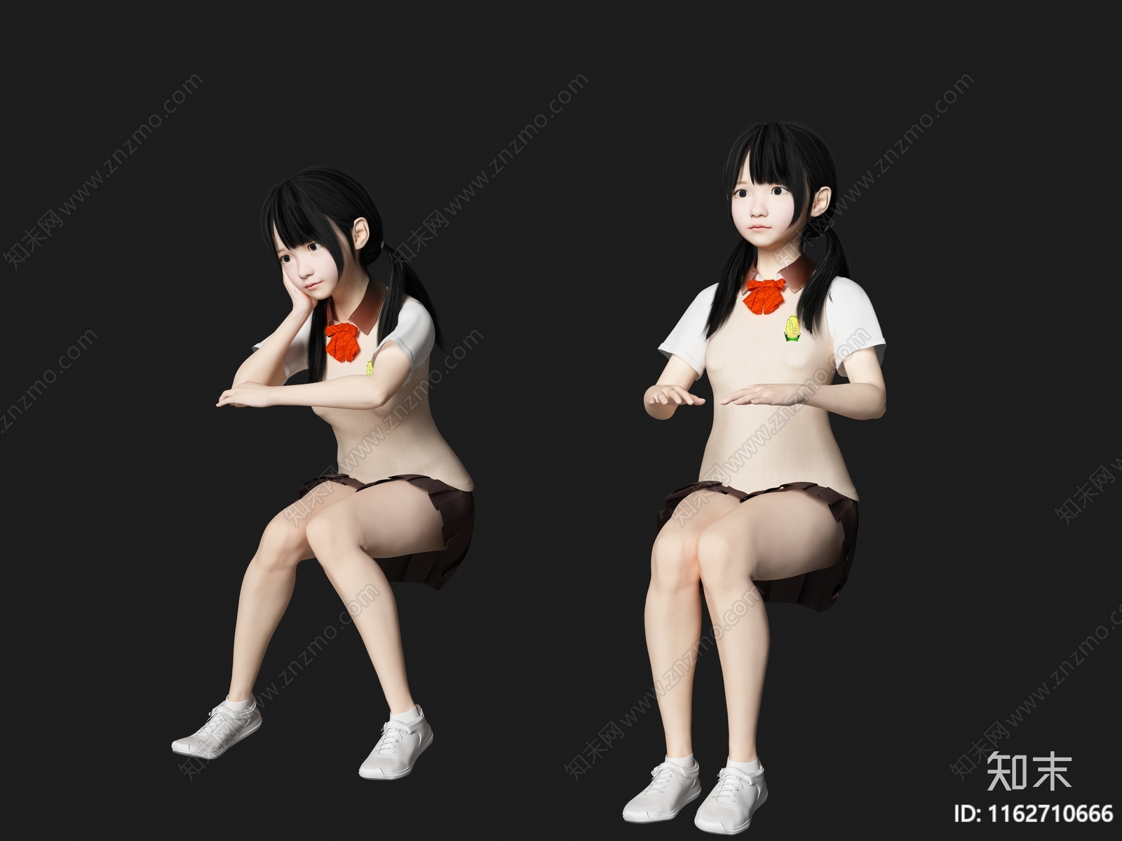 女人3D模型下载【ID:1162710666】