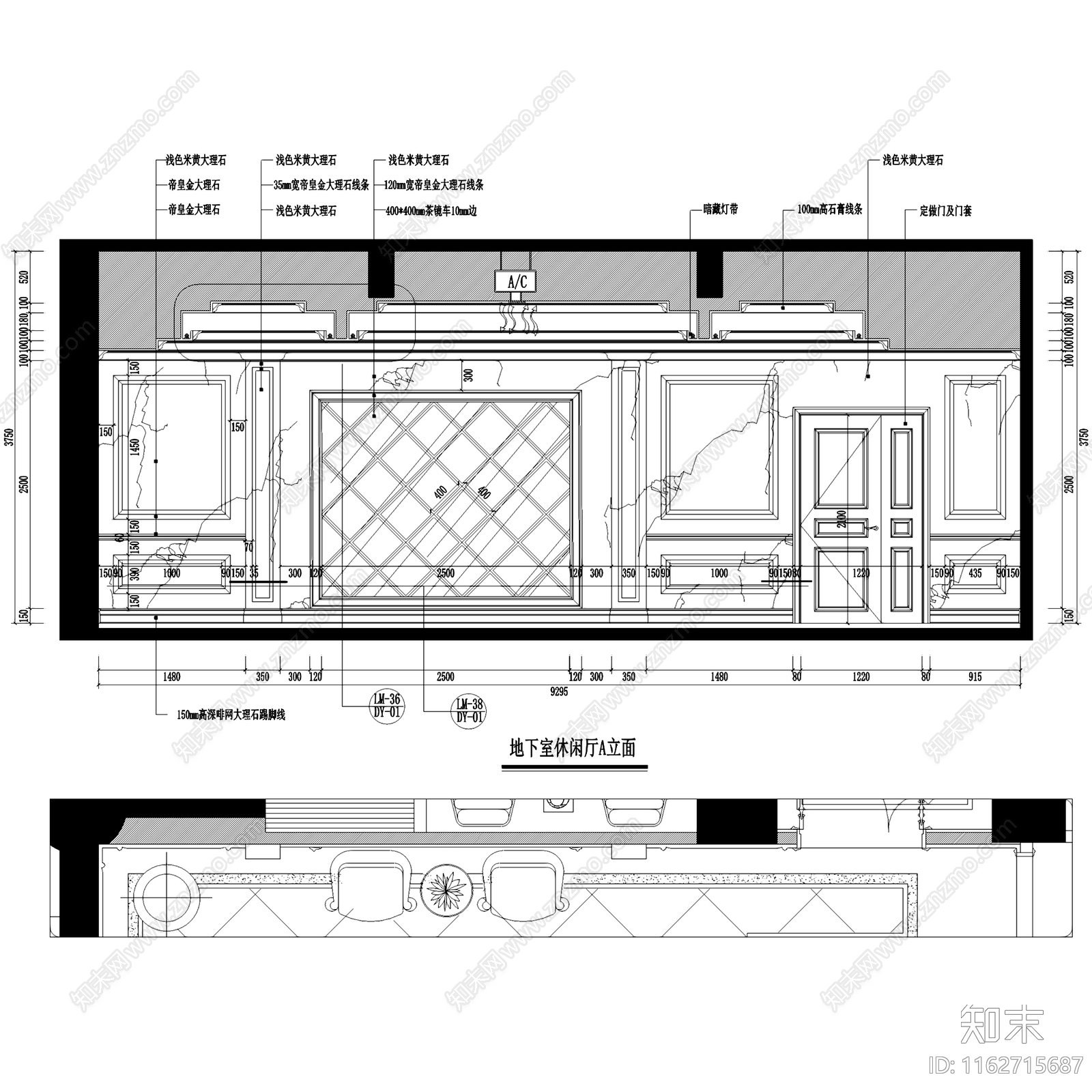 欧式大洋鹭洲C1三层别墅室内家装cad施工图下载【ID:1162715687】