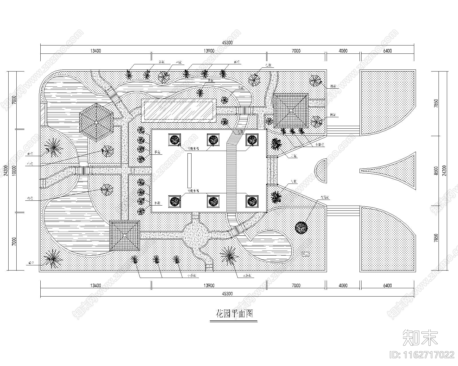 现代校园景观cad施工图下载【ID:1162717022】