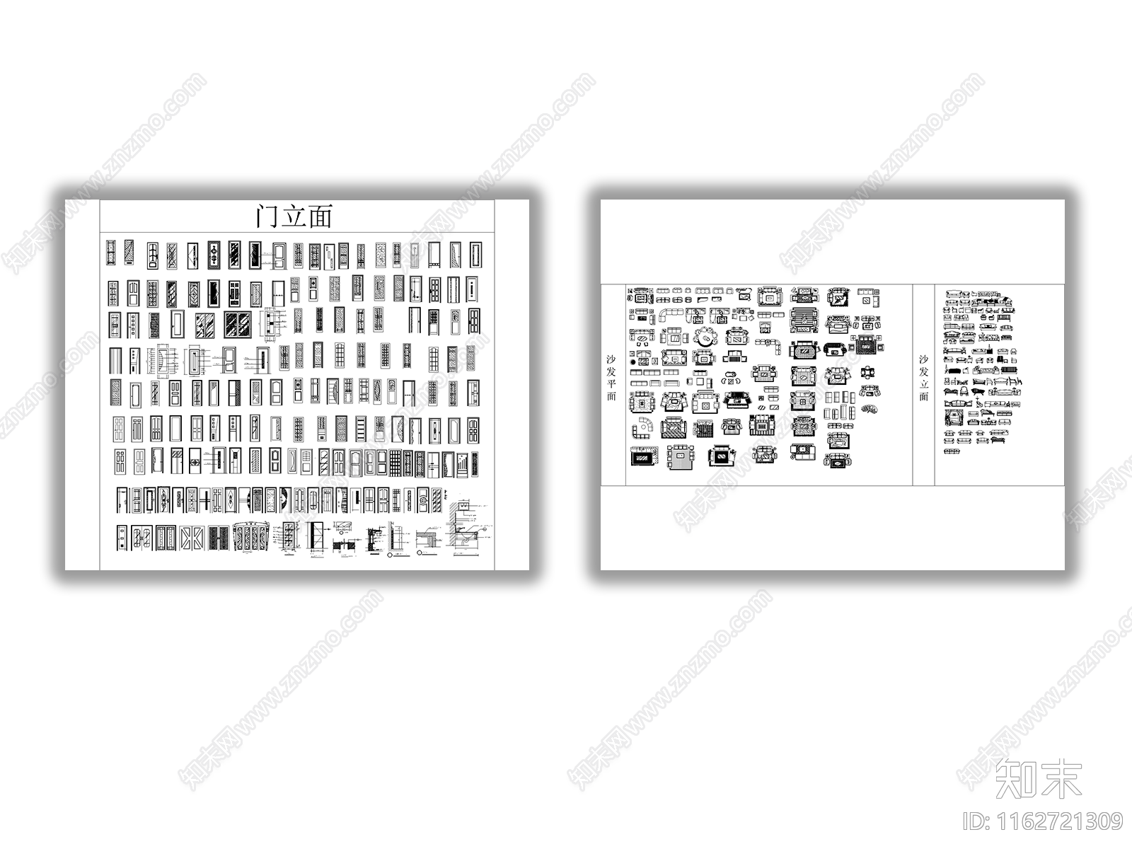 现代综合家具图库高品质综合图库家装工装综合图库家装设计超全图库施工图下载【ID:1162721309】