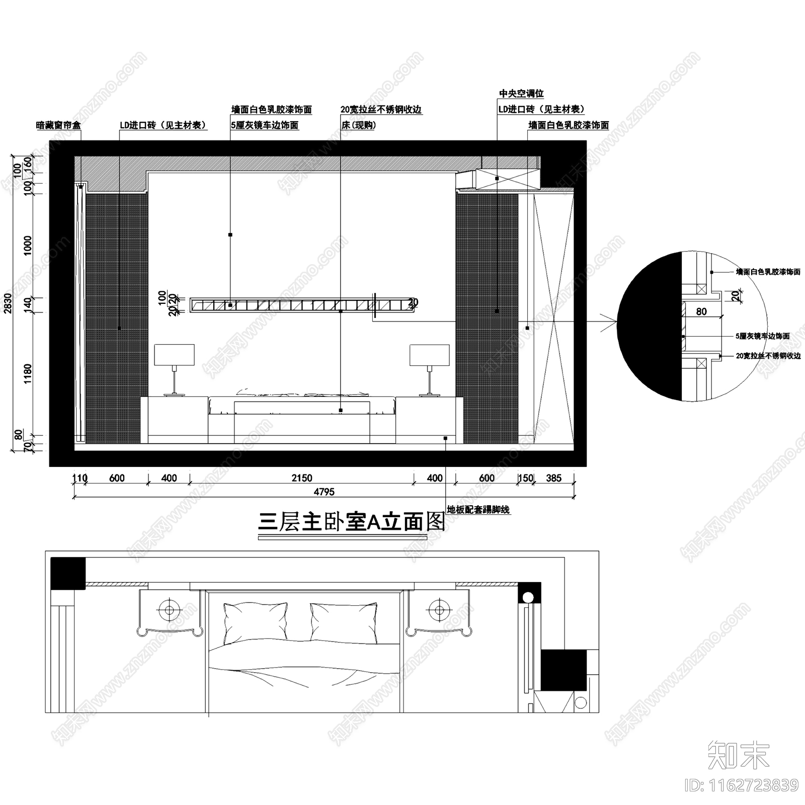 现代公园道一号三层别墅室内家装cad施工图下载【ID:1162723839】