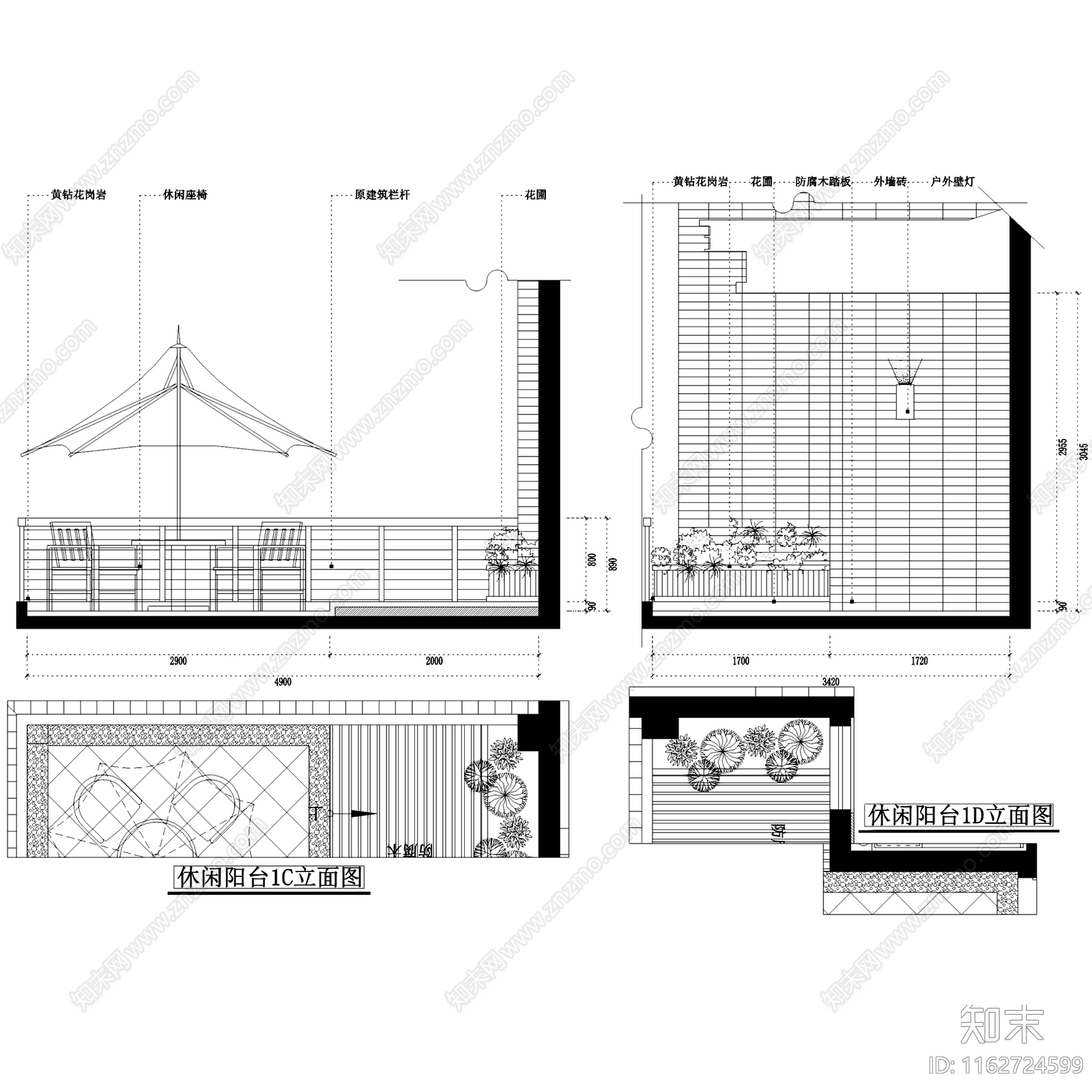 欧式星海湾花园26A四层别墅样板房室内家装cad施工图下载【ID:1162724599】