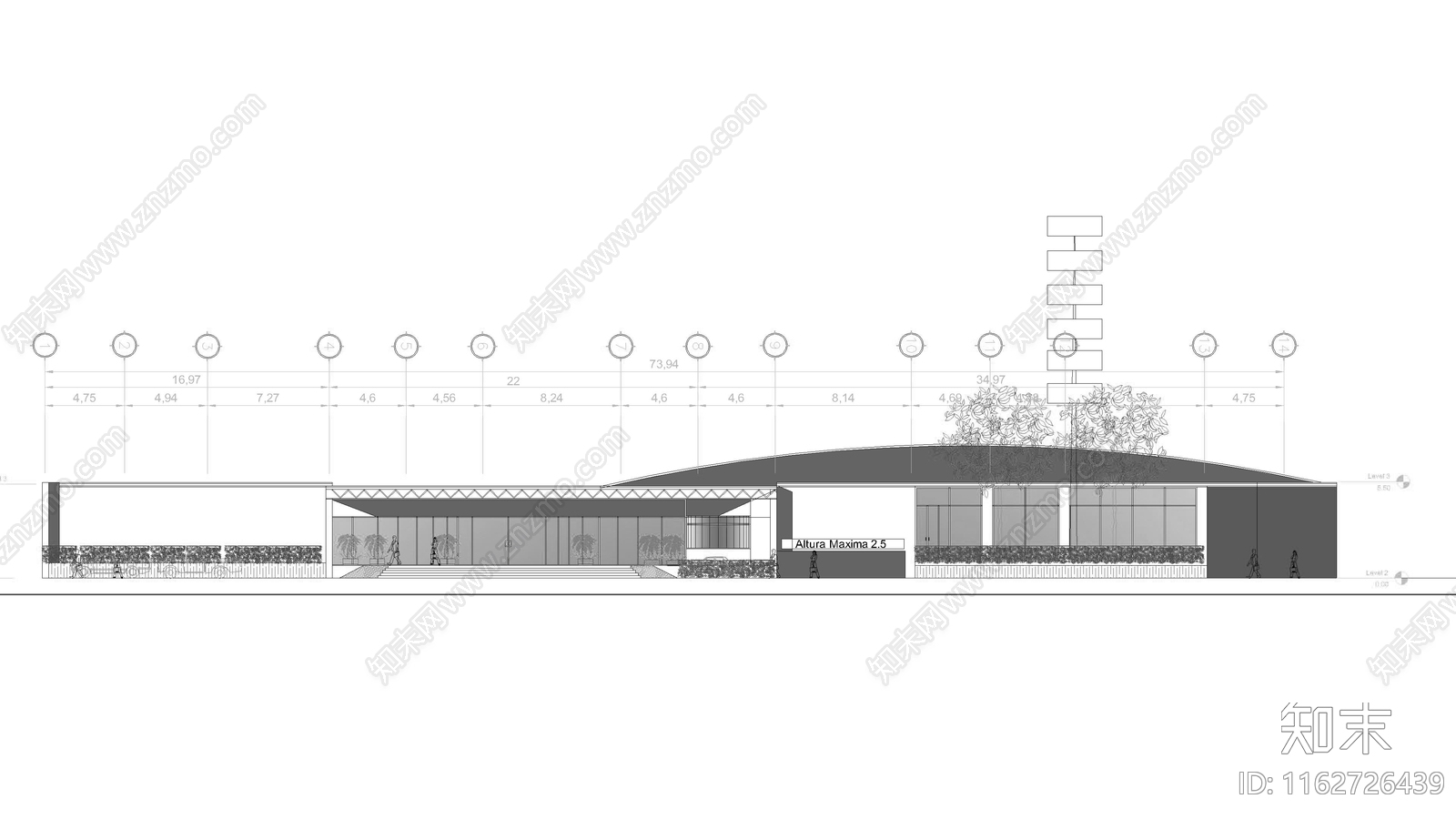 现代其他商业建筑cad施工图下载【ID:1162726439】