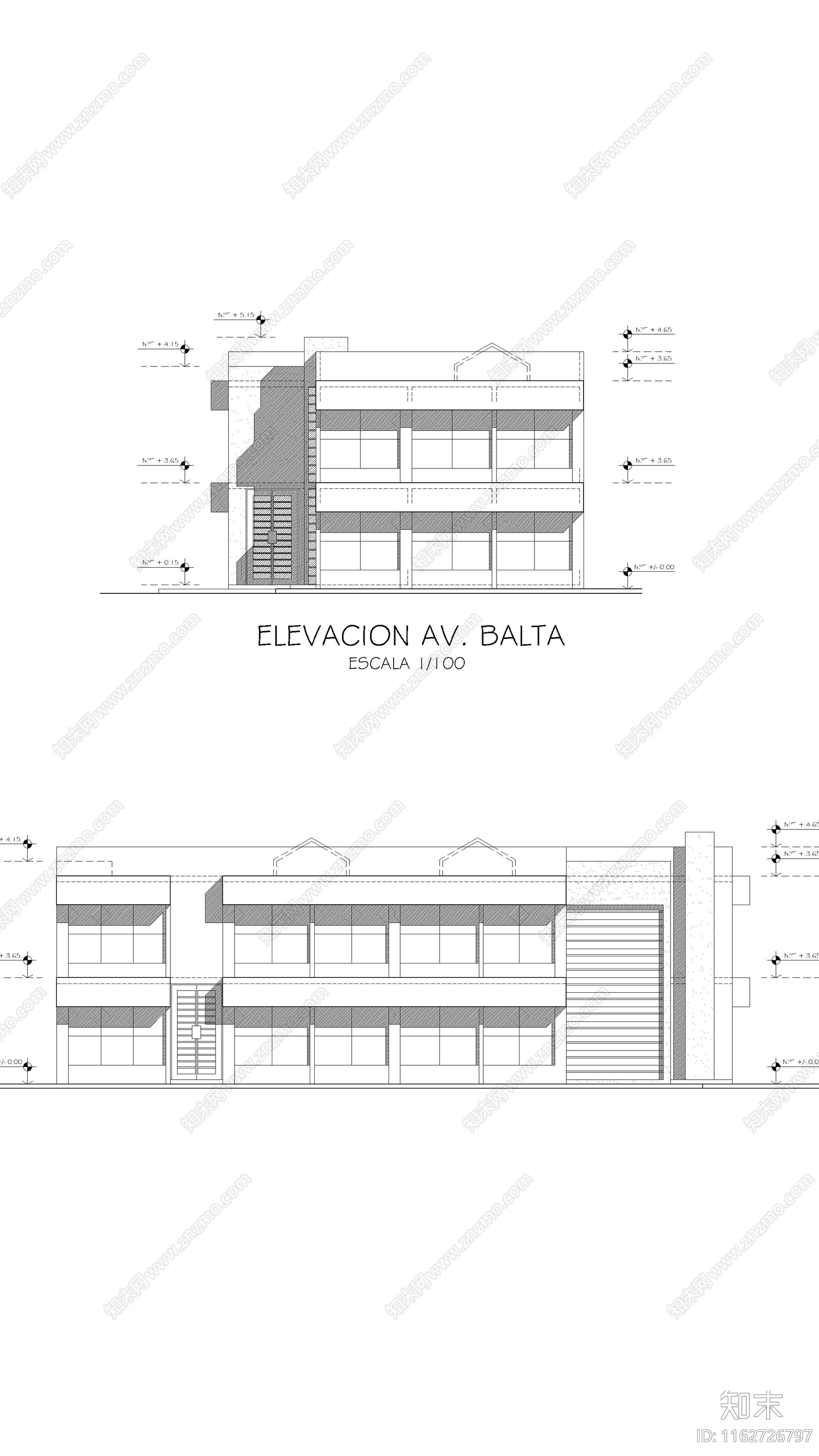 现代其他商业建筑cad施工图下载【ID:1162726797】