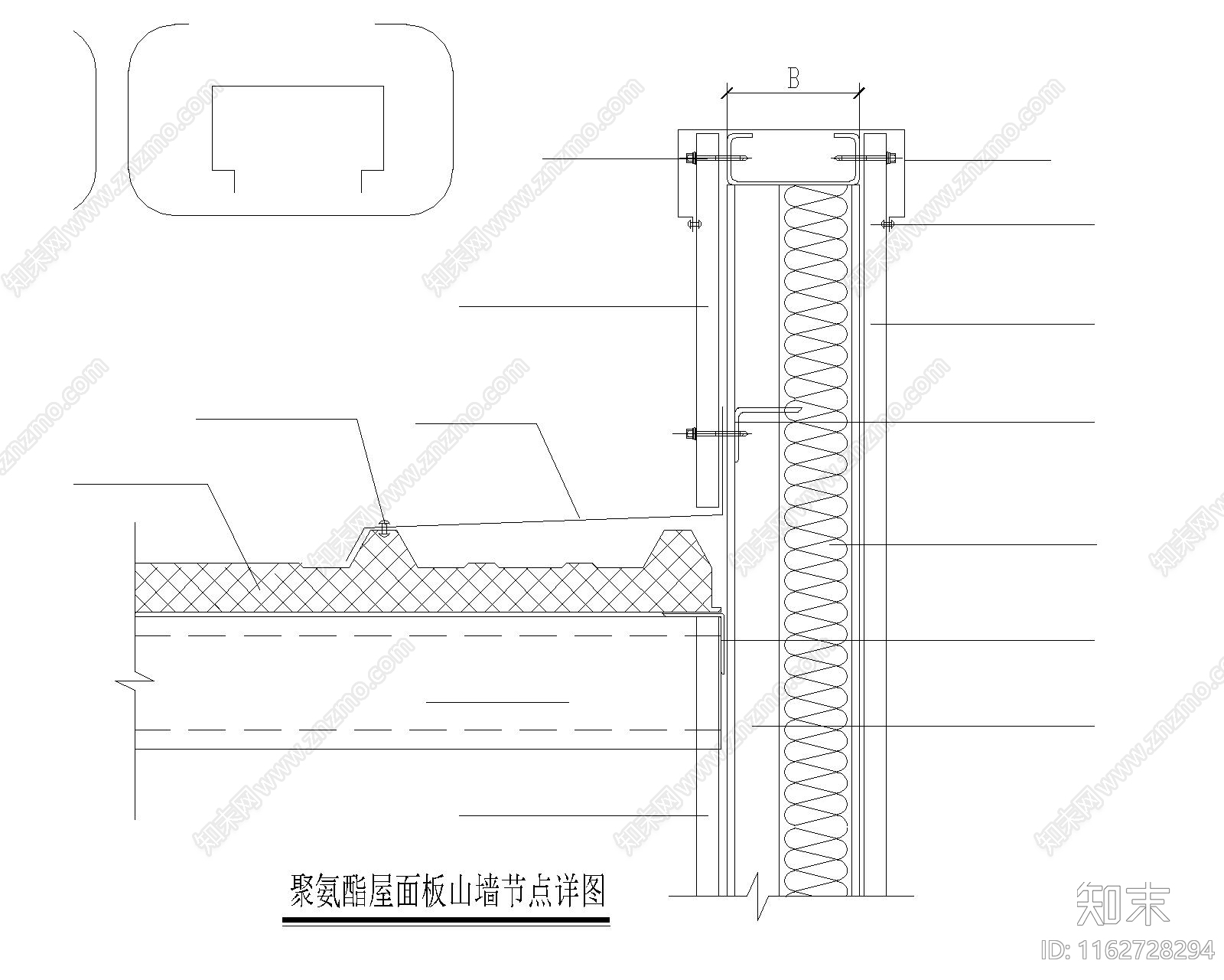 新中式现代吊顶节点cad施工图下载【ID:1162728294】