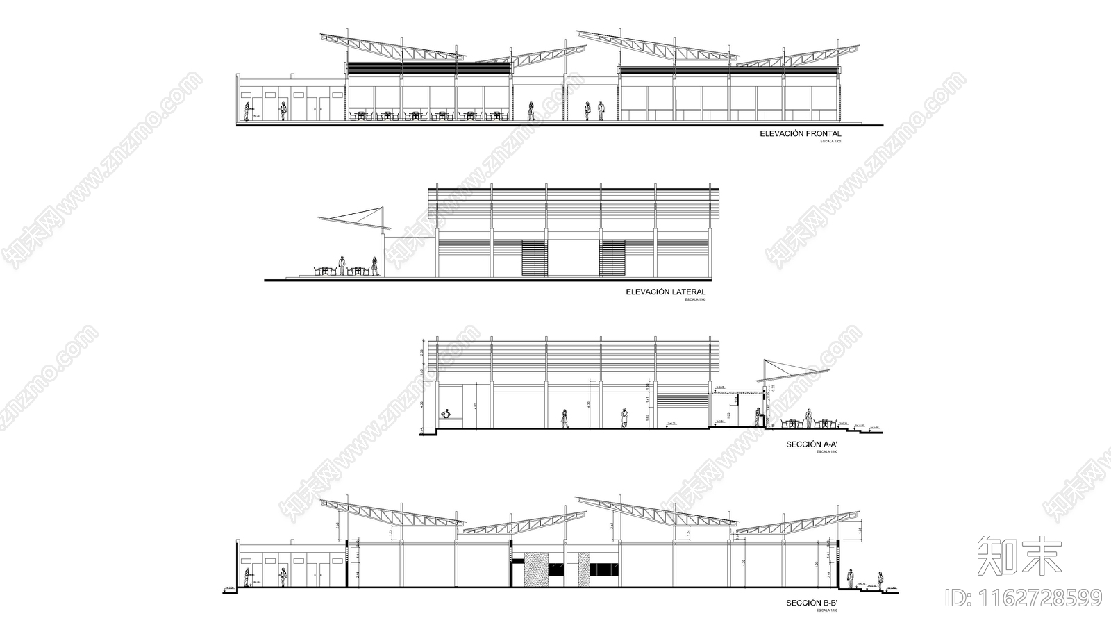 现代其他商业建筑cad施工图下载【ID:1162728599】