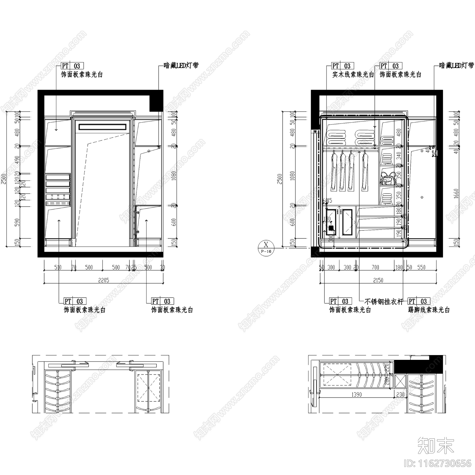 简欧欧式保亿风景御园大平层样板房室内家装cad施工图下载【ID:1162730656】