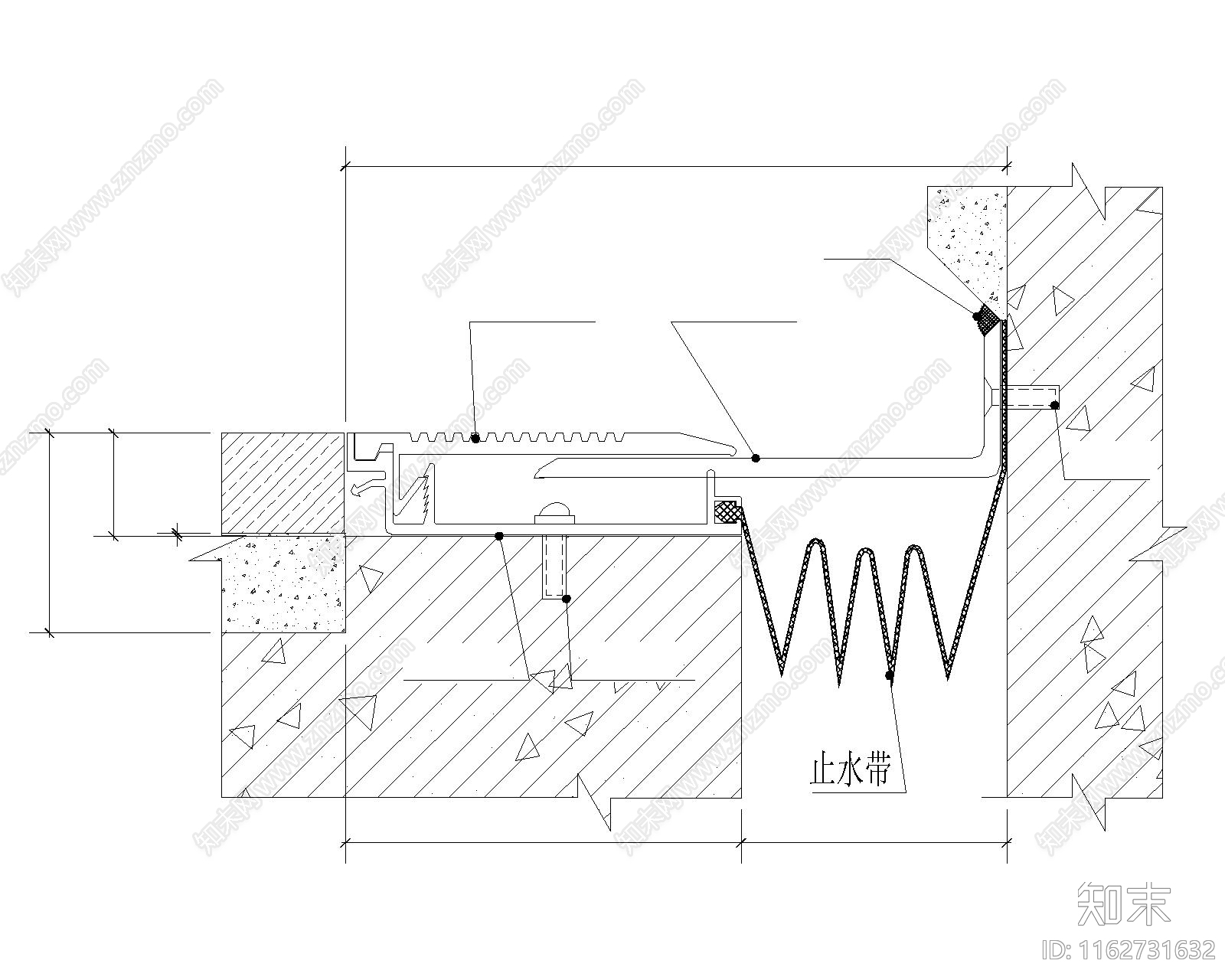 现代新中式地面节点cad施工图下载【ID:1162731632】